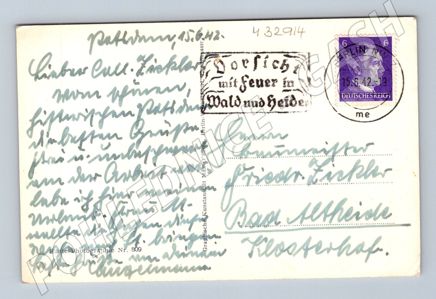 Pohlednice Německo Potsdam-Sanssouci Neues Palais 1942 (M32914)