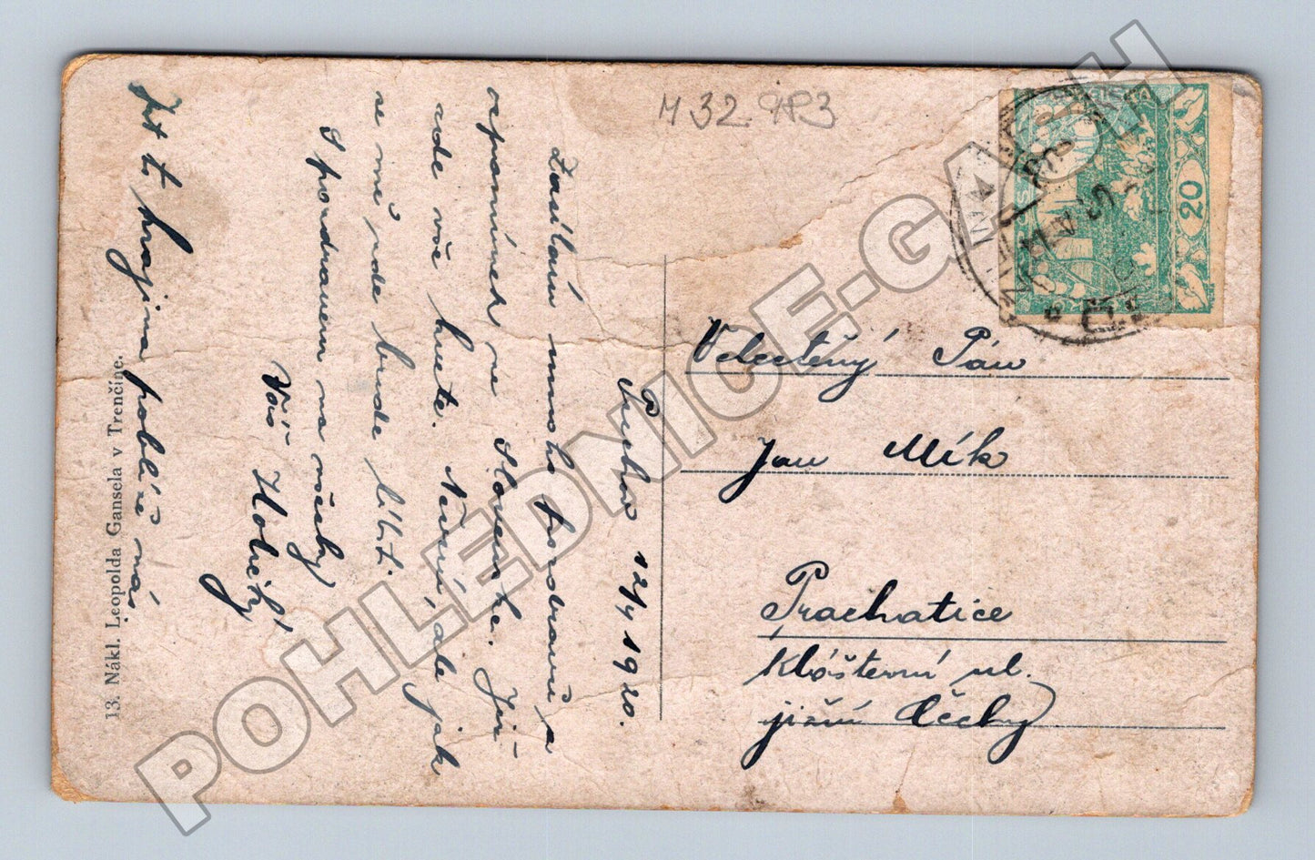 Pohlednice Slovensko Maninská úžina 1910 (M32983)