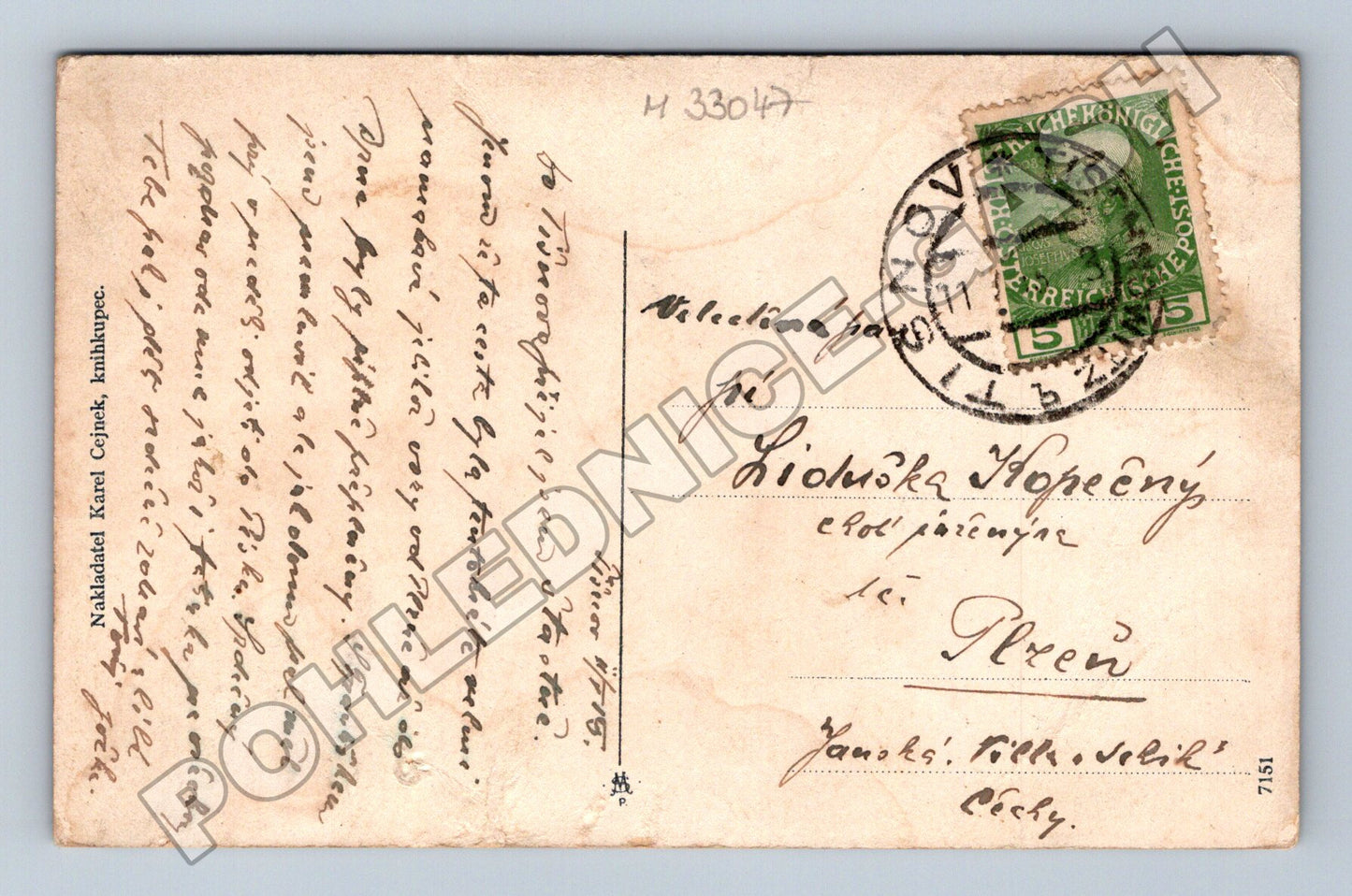 Pohlednice Tišnov Riegerova třída 1907 (M33047)