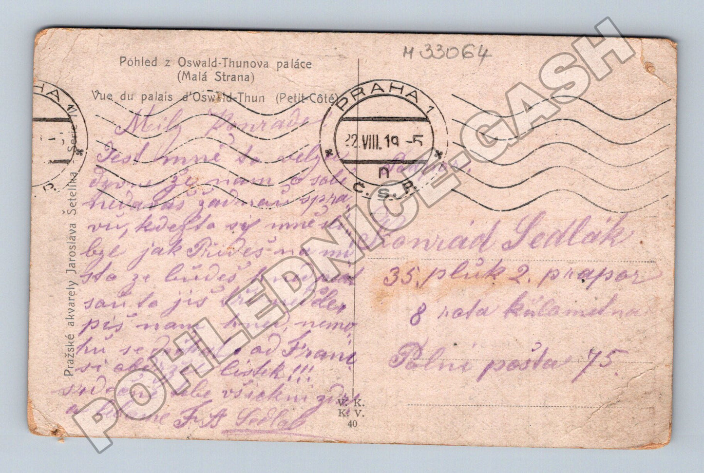 Pohlednice Praha Malá Strana panorama 1905 (M33064)