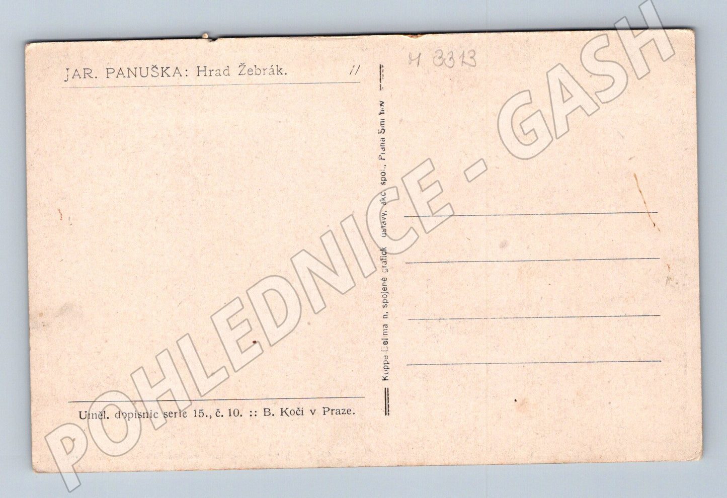 Pohlednice hrad Žebrák zimní Jar Panuška (M3313)