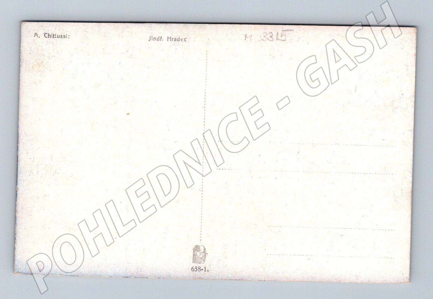 Pohlednice Jindřichův Hradec zámek Chittussi (M3315)