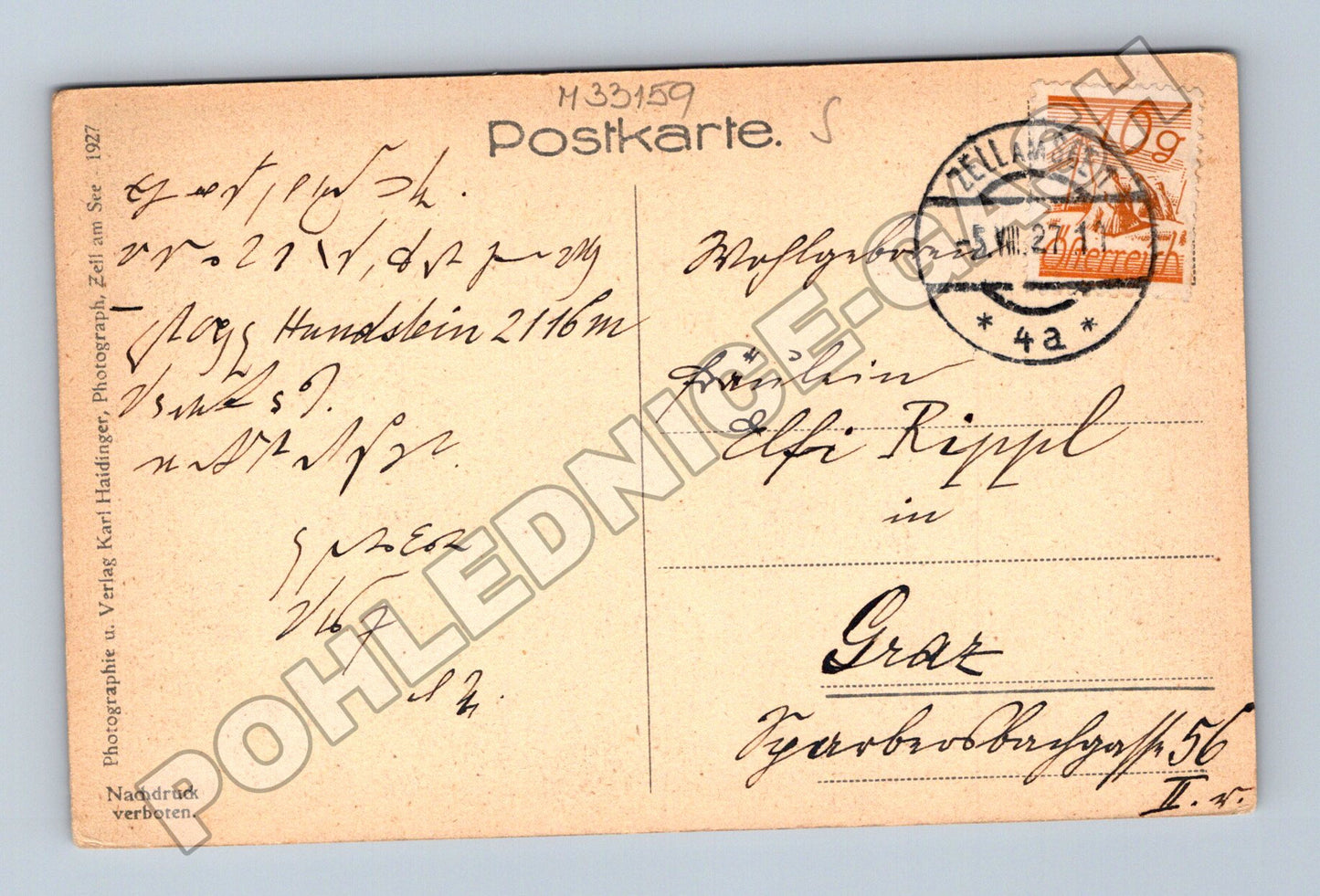Pohlednice Rakousko Zell am See jezero hory 1927 (M33159)