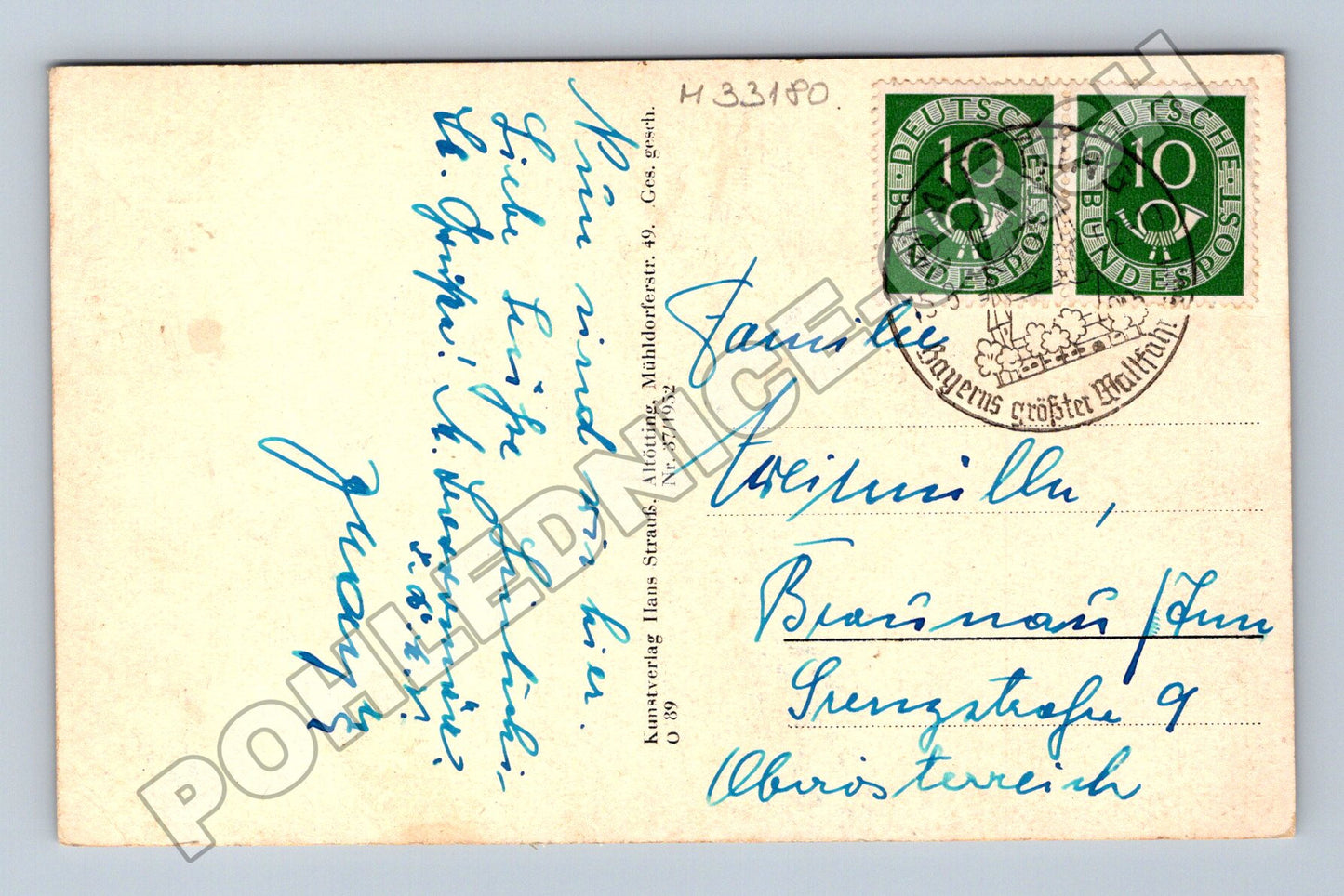 Pohlednice Německo Altötting Gnadenaltar 1953 (M33180)