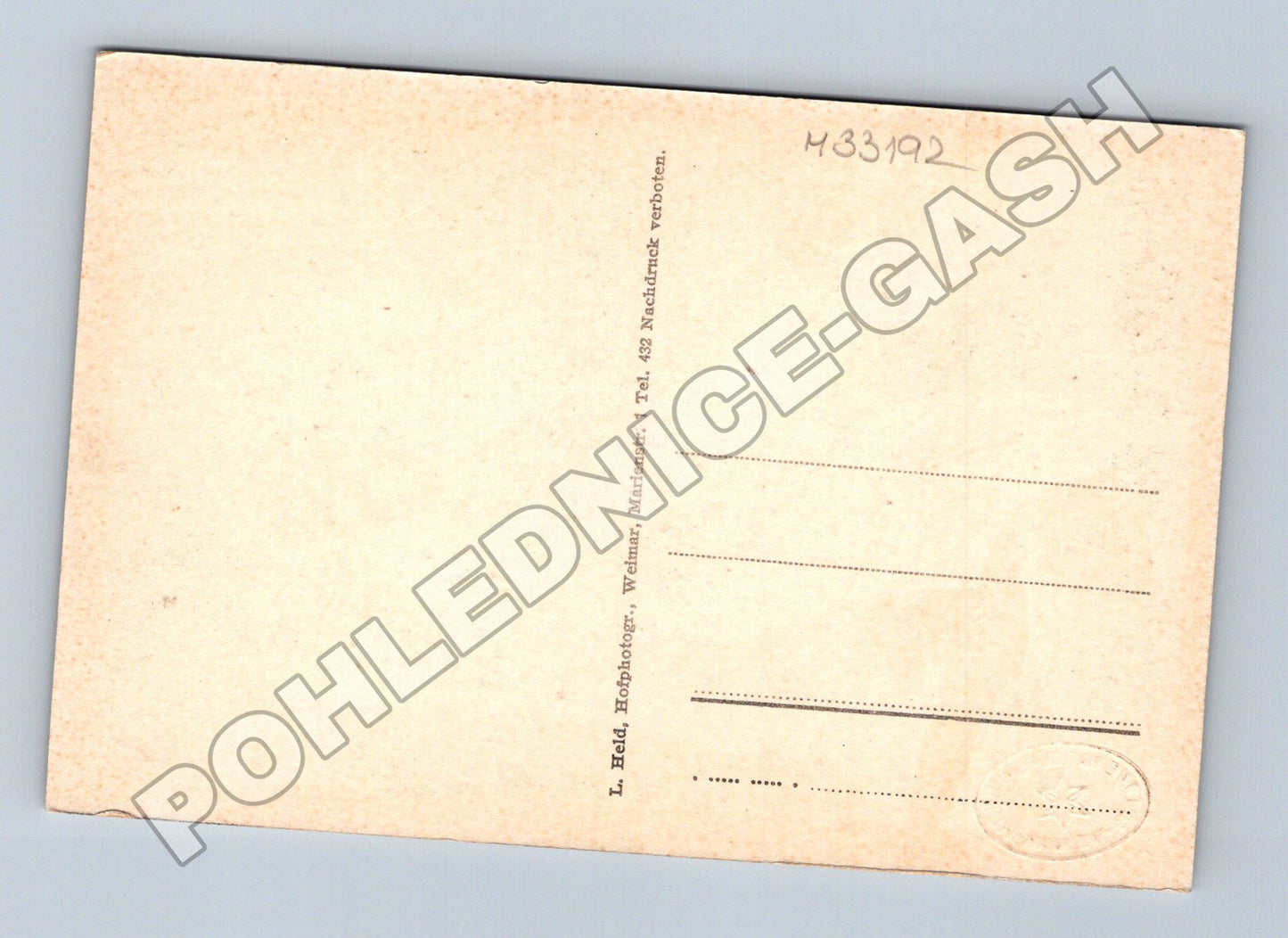 Pohlednice Německo Weimar Wilhelmspalais interiér (M33192)