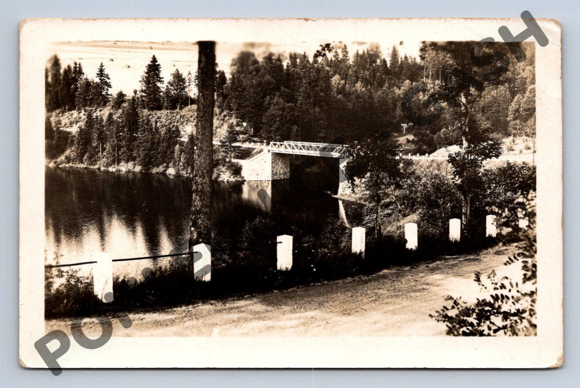 Pohlednice Klášterec nad Orlicí most a krajina do 1950 (M332)