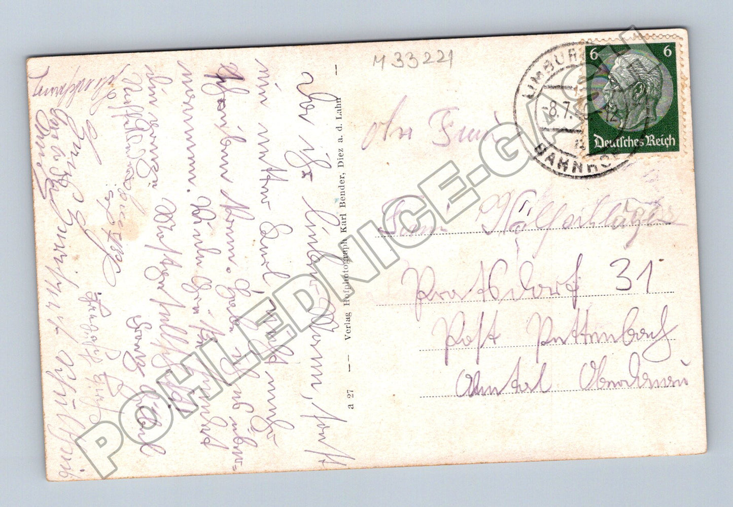 Pohlednice Německo Diez a. d. Lahn Falke-Kurhaus (M33221)