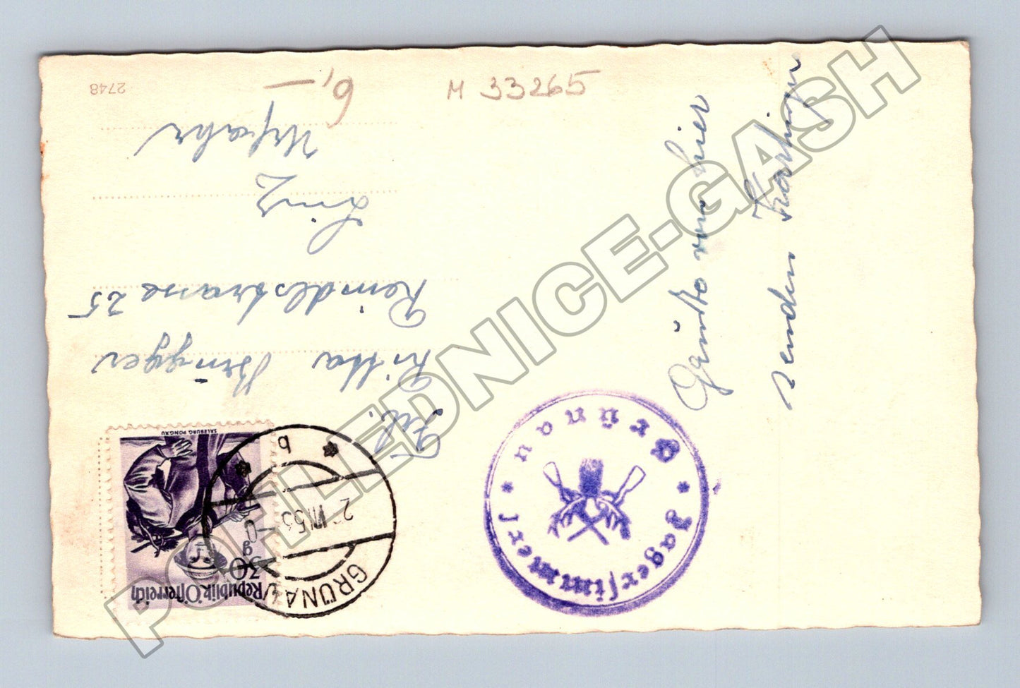 Pohlednice Rakousko Grünau im Almtal hory 1953 (M33265)