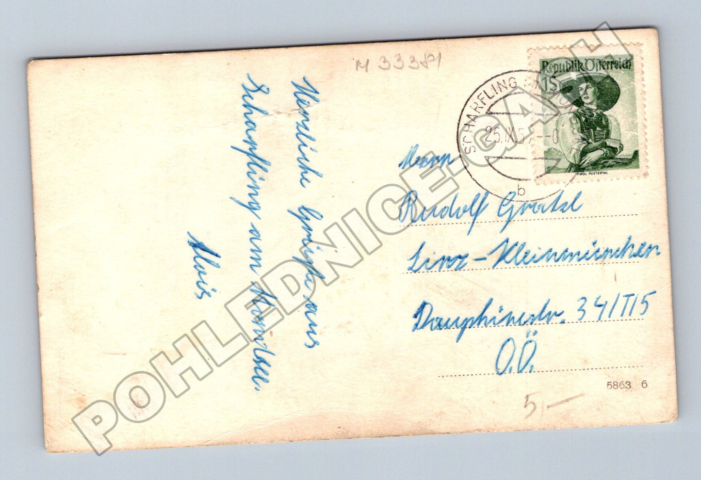 Pohlednice Rakousko Scharfling am Mondsee hotel 195X (M33381)