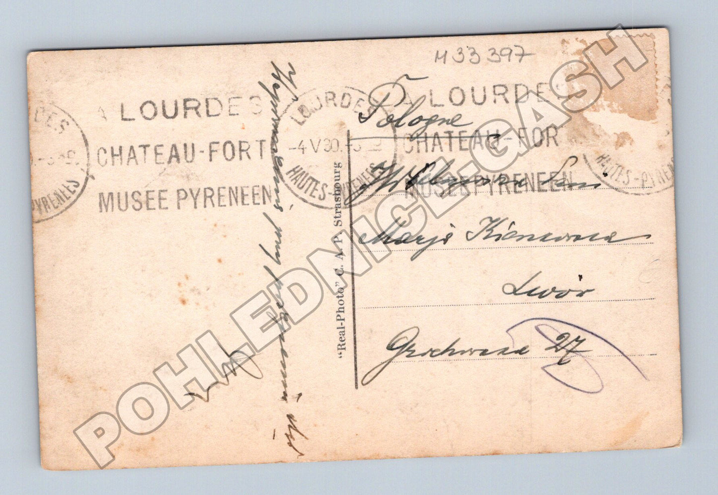 Pohlednice Francie Lourdes Bazilika a řeka Gave (M33397)