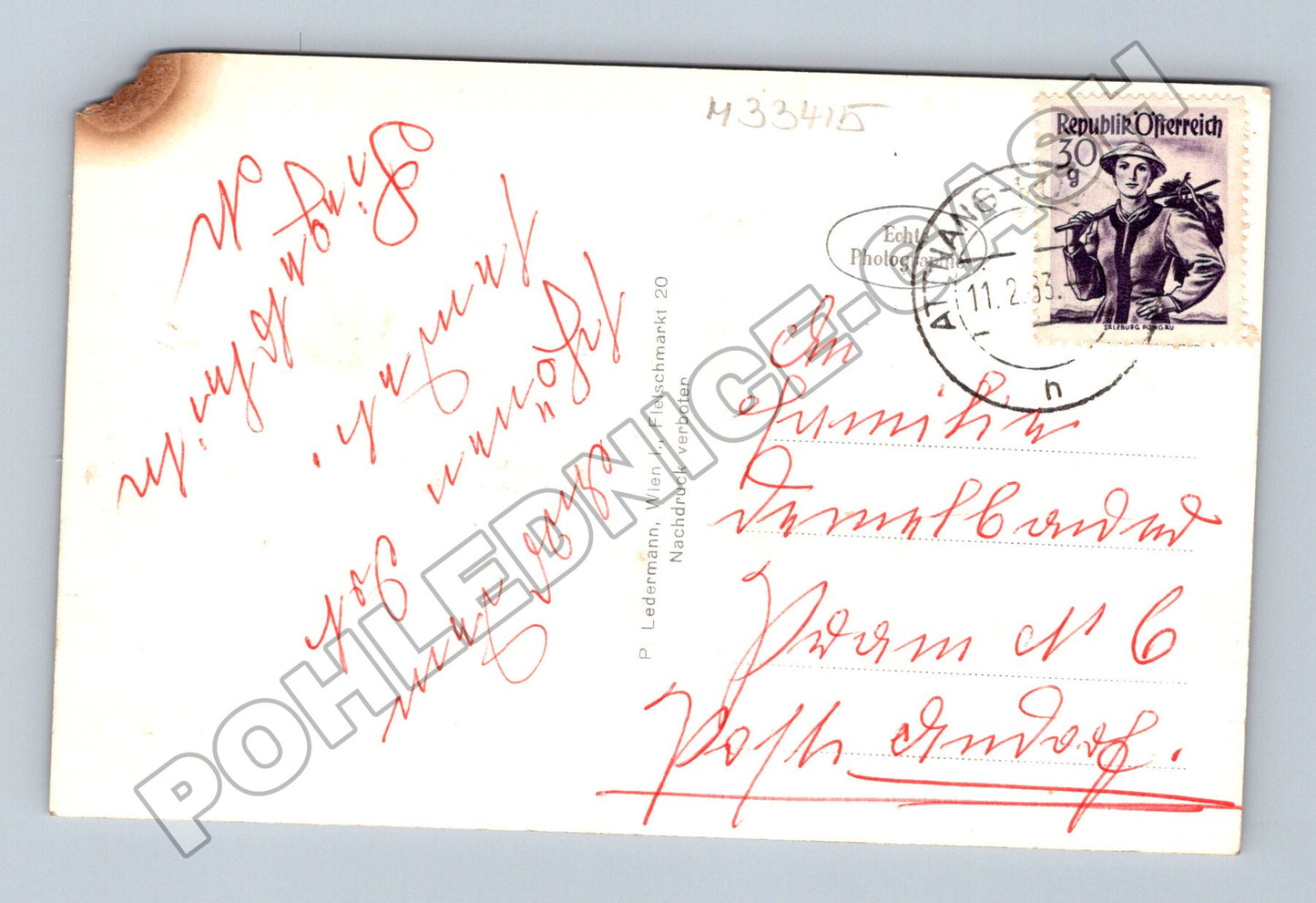 Pohlednice Rakousko Puchheim Schlosshof 1933 (M33415)