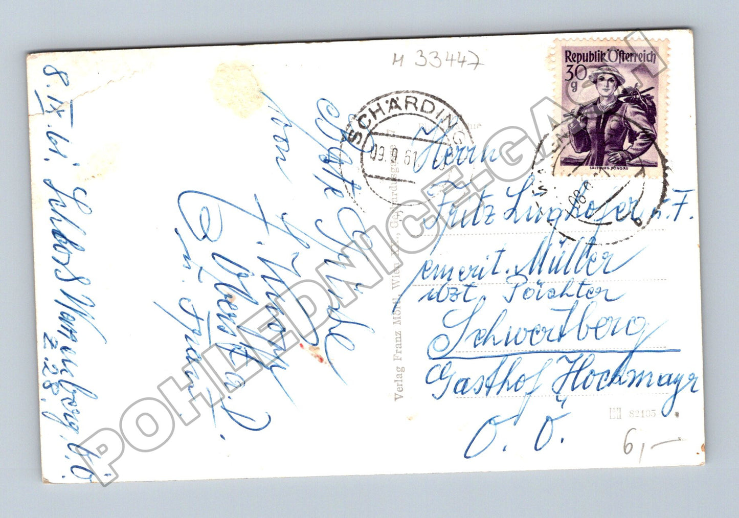 Pohlednice Rakousko Waxenberg obec 1961 (M33447)