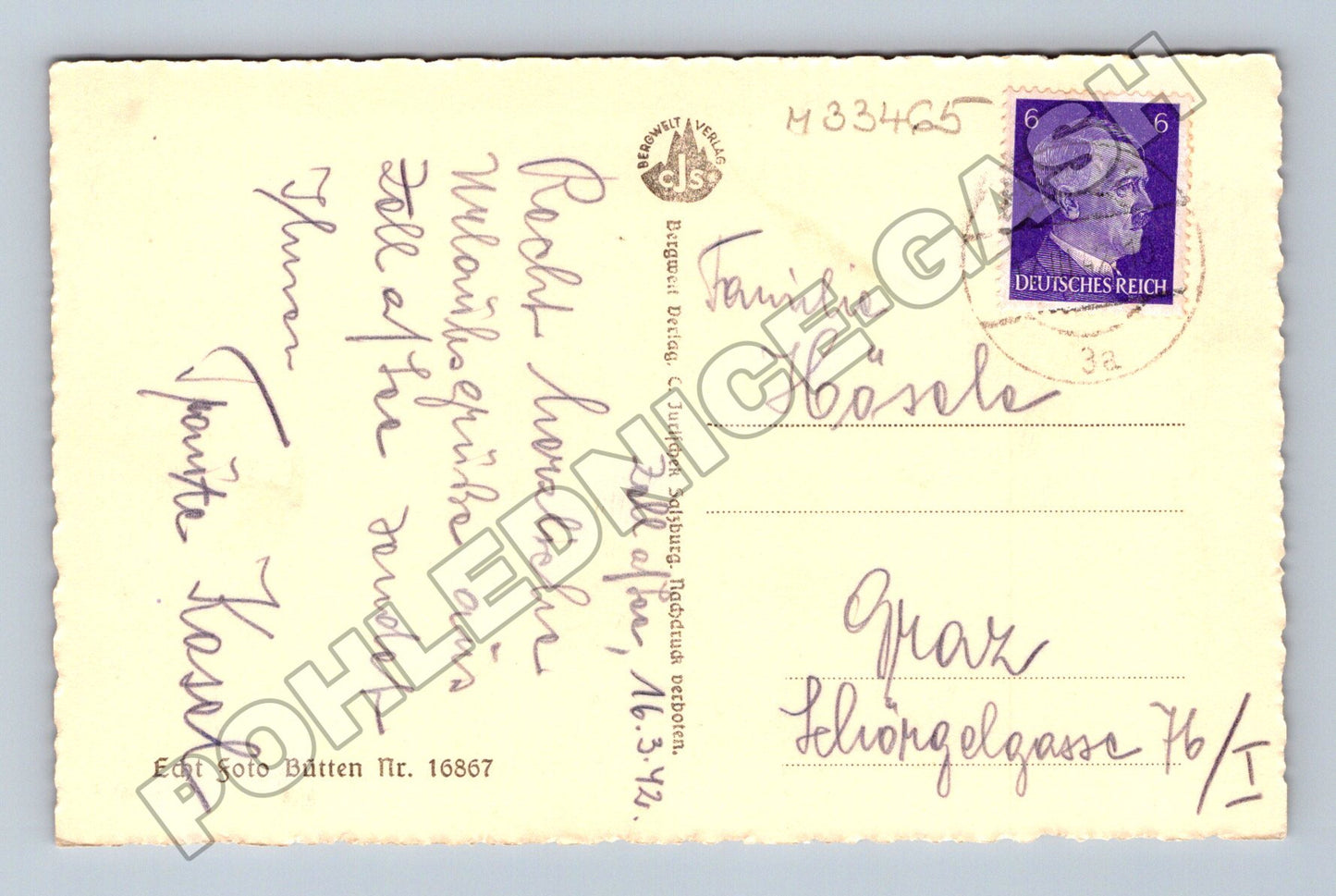 Pohlednice Rakousko Zell am See Kitzsteinhorn 1942 (M33465)