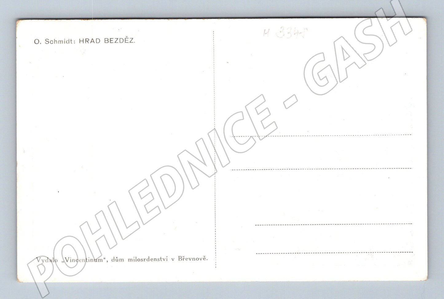 Pohlednice Bezděz malba O Schmidt (M3348)