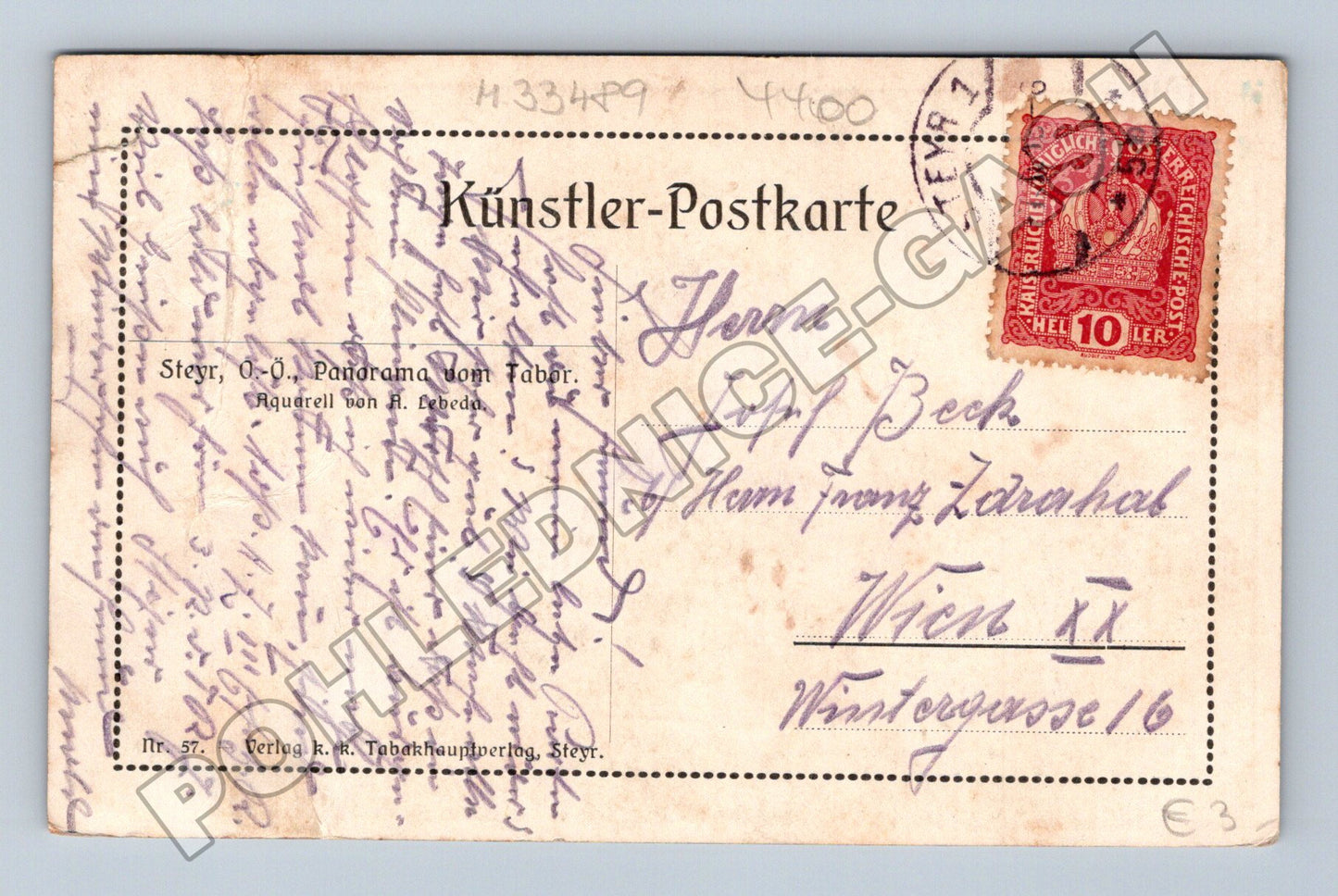 Pohlednice Rakousko Steyr panorama 1901 (M33489)