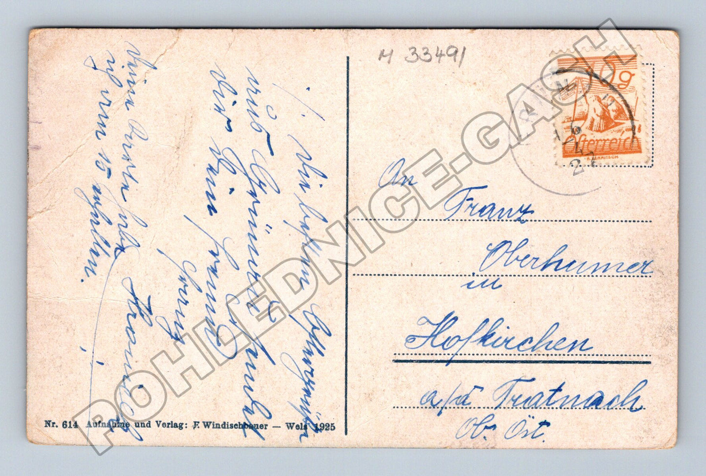 Pohlednice Rakousko Almtal Grünau 1925 (M33491)
