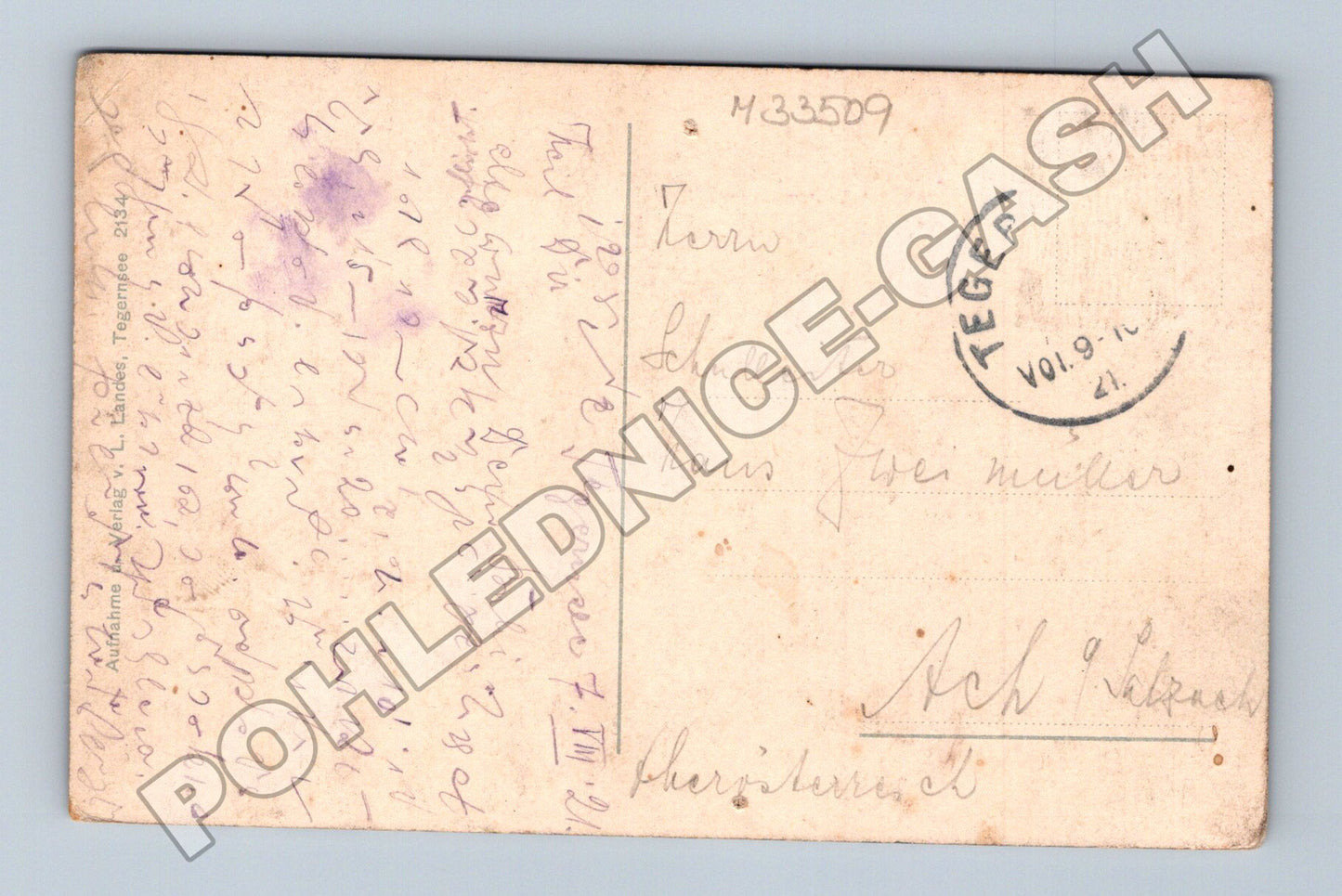 Pohlednice Německo Rottach-Egern a Tegernsee 1921 (M33509)