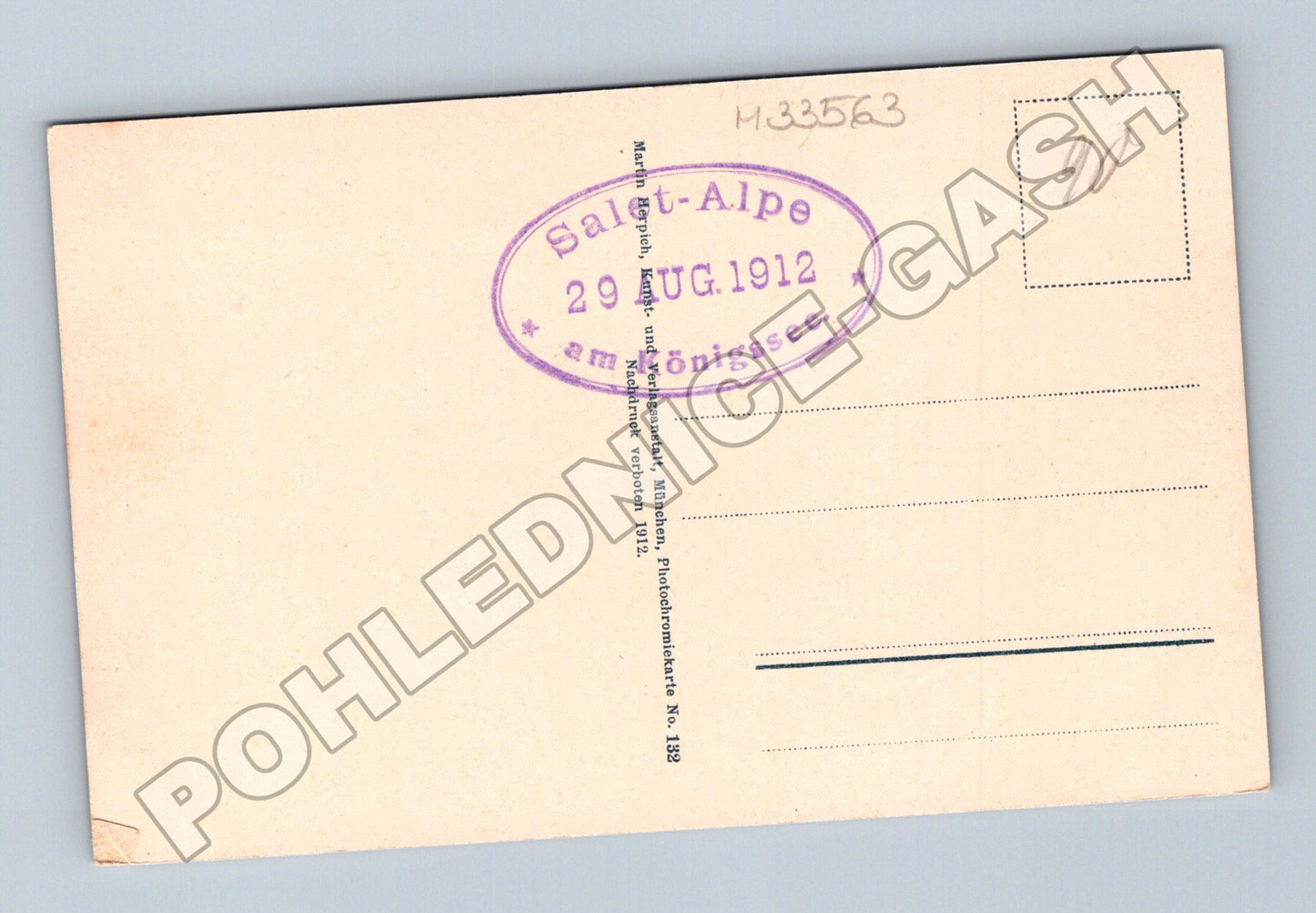 Pohlednice Německo Königsee vom Maierwinkel 1912 (M33563)