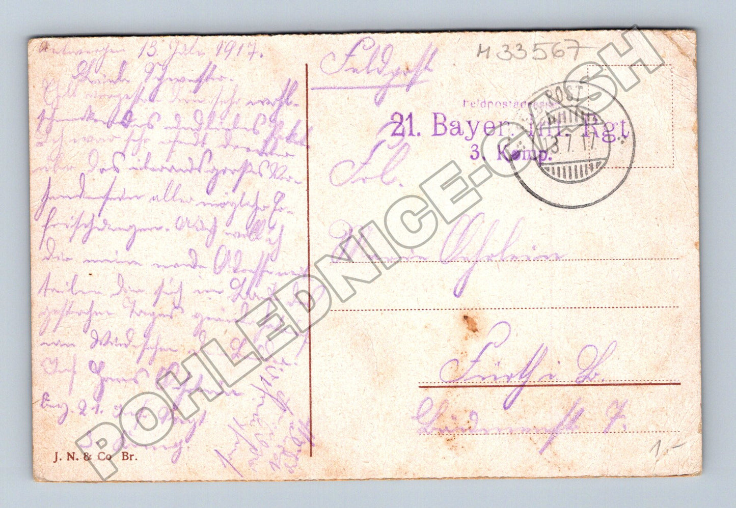 Pohlednice Belgie Antverpy Plantinovo muzeum 1917 (M33567)