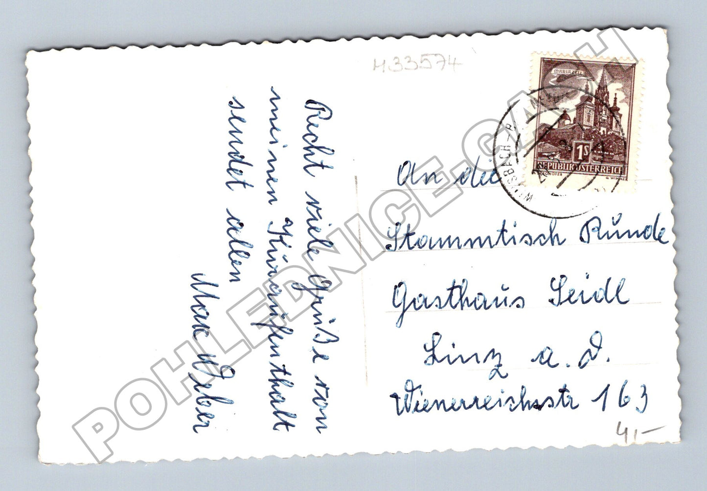 Pohlednice Rakousko Moorbad Neydharting 1947 (M33574)