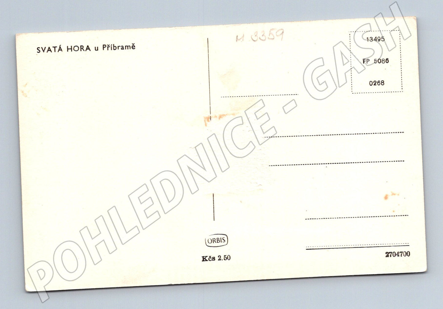 Pohlednice Svatá Hora Příbram motiv (M3359)