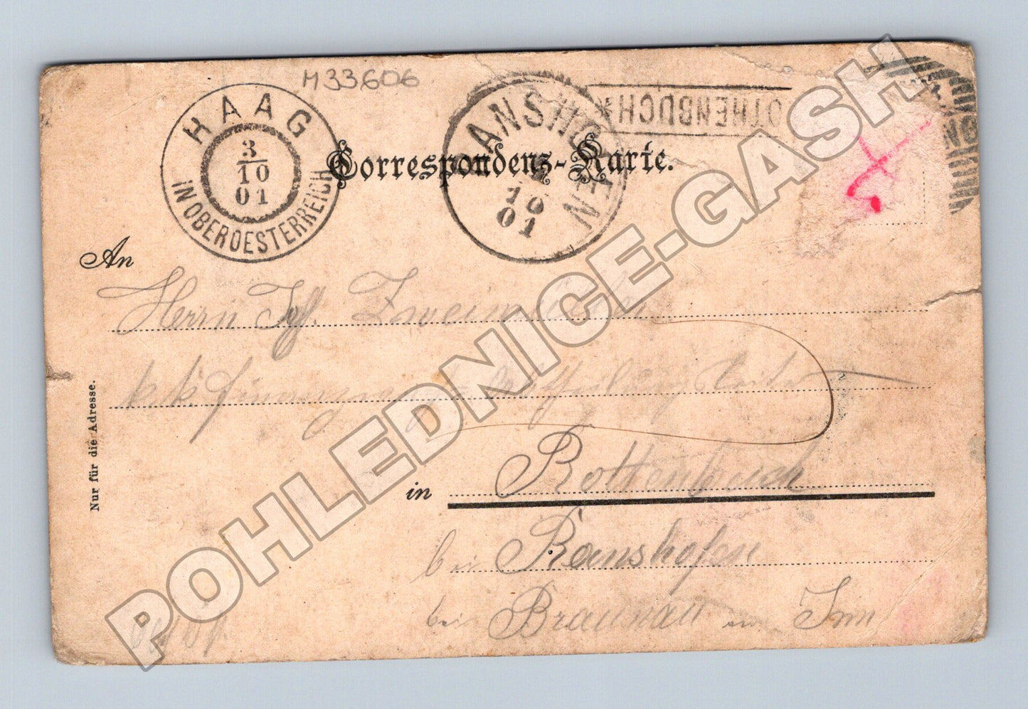 Pohlednice Rakousko Vornbach am Inn kostel 1901 (M33606)