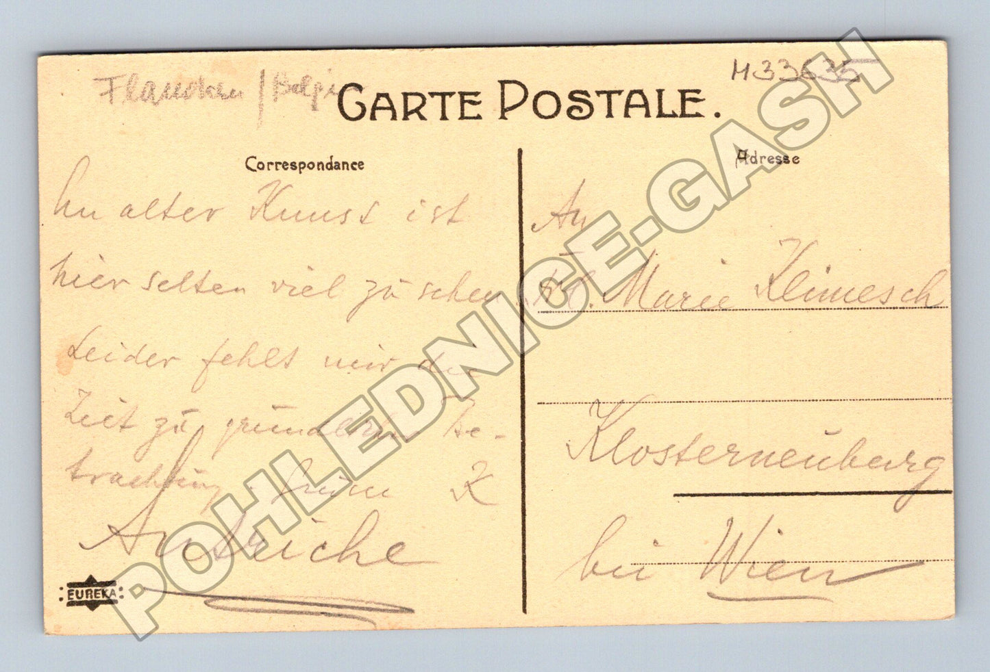 Pohlednice Belgie Gand (Gent) historické domy u kanálu (M33635)