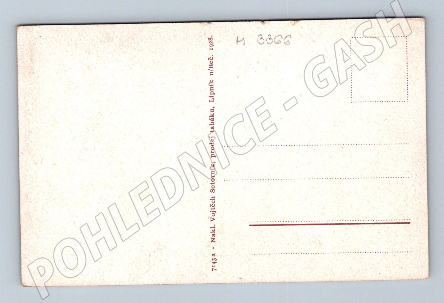 Pohlednice Helfštýn barevný motiv 1928 (M3366)