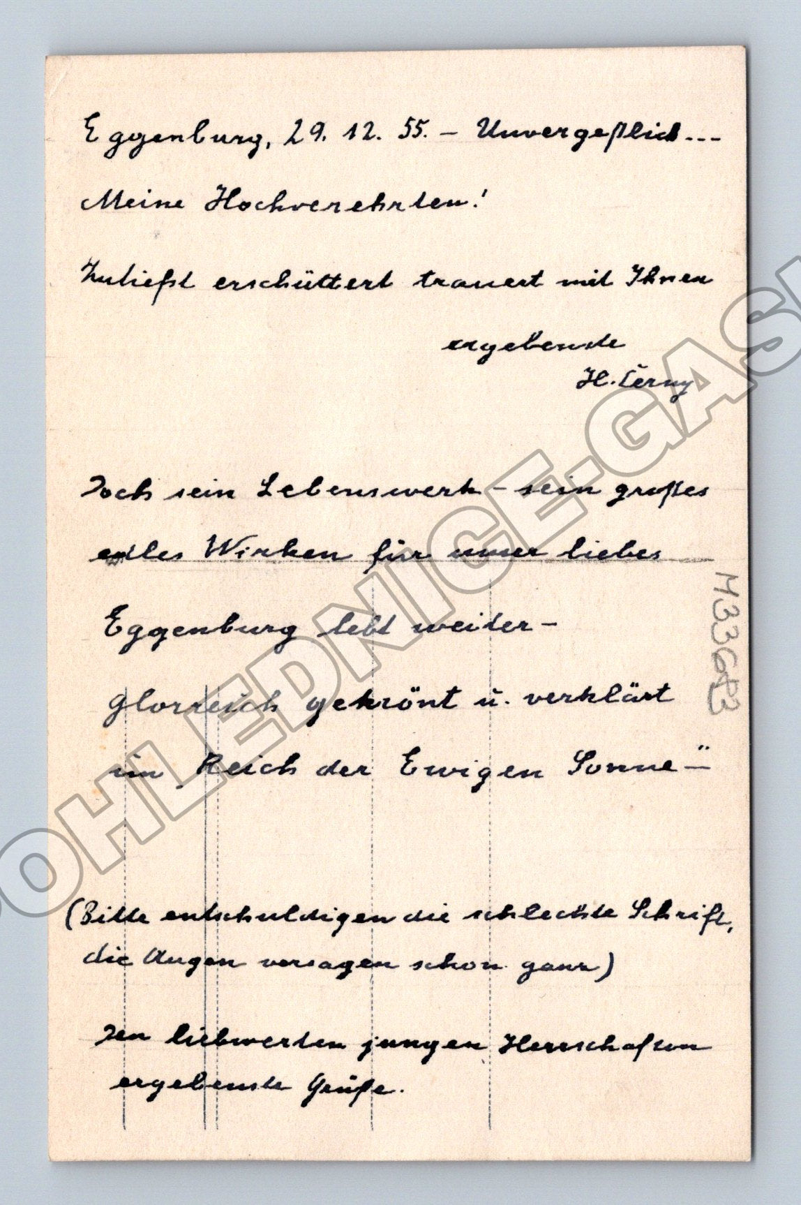 Pohlednice Rakousko Dante nebe umělecký motiv 1955 (M33683)