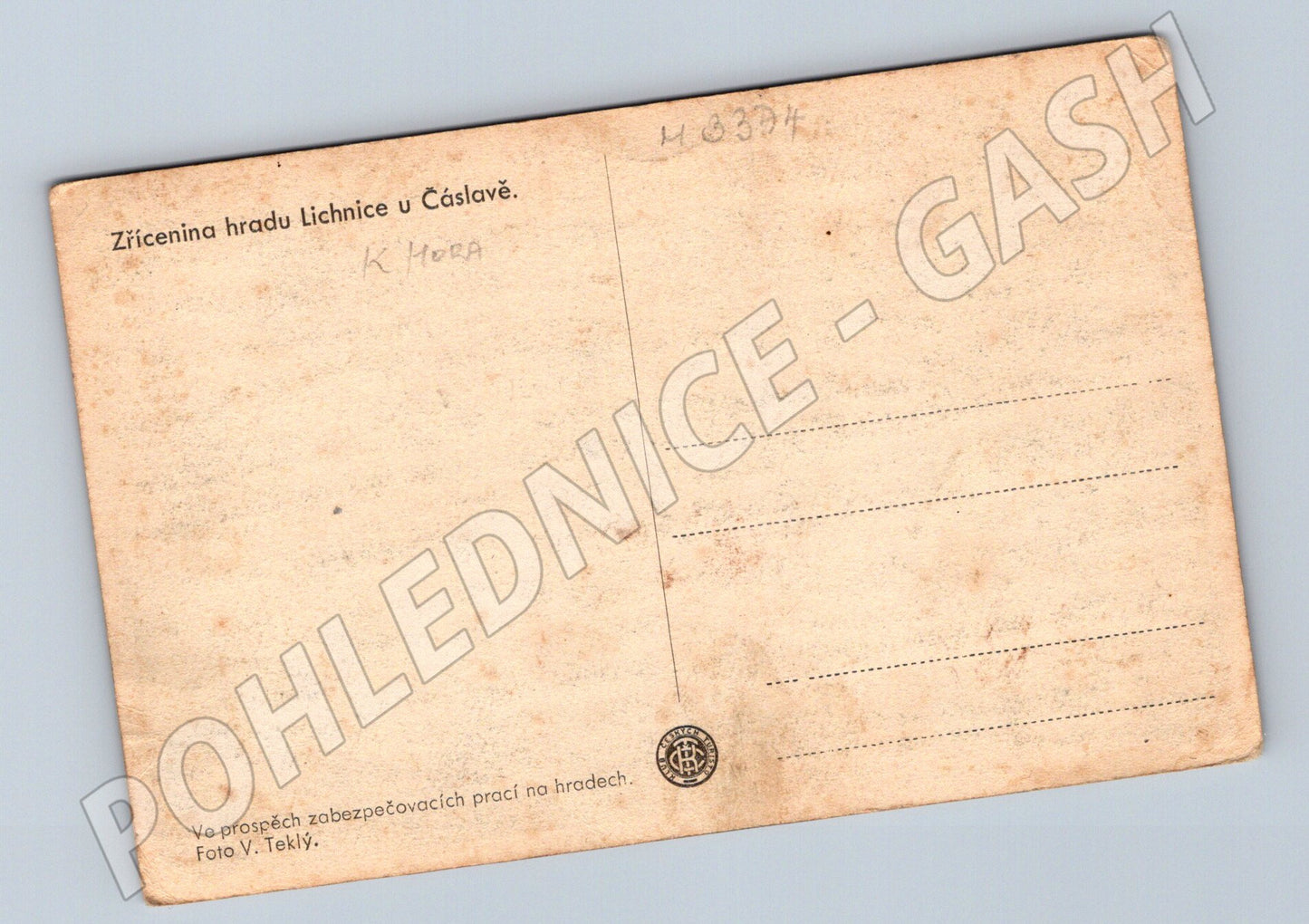 Pohlednice Lichnice zřícenina hradu (M3374)