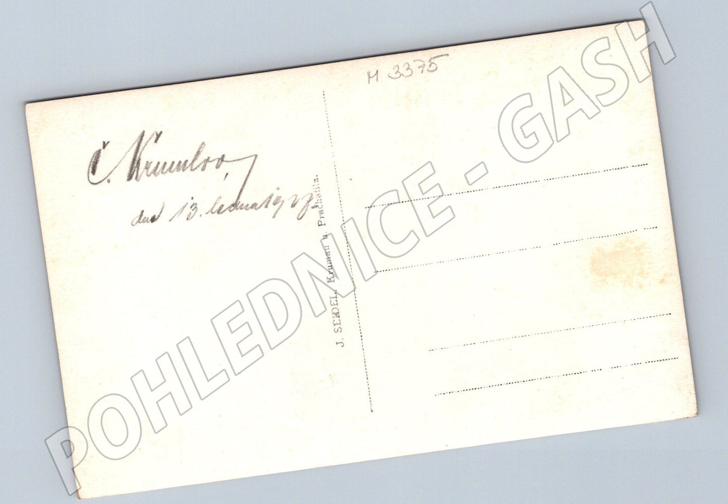 Pohlednice Český Krumlov zimní J Seidel (M3375)