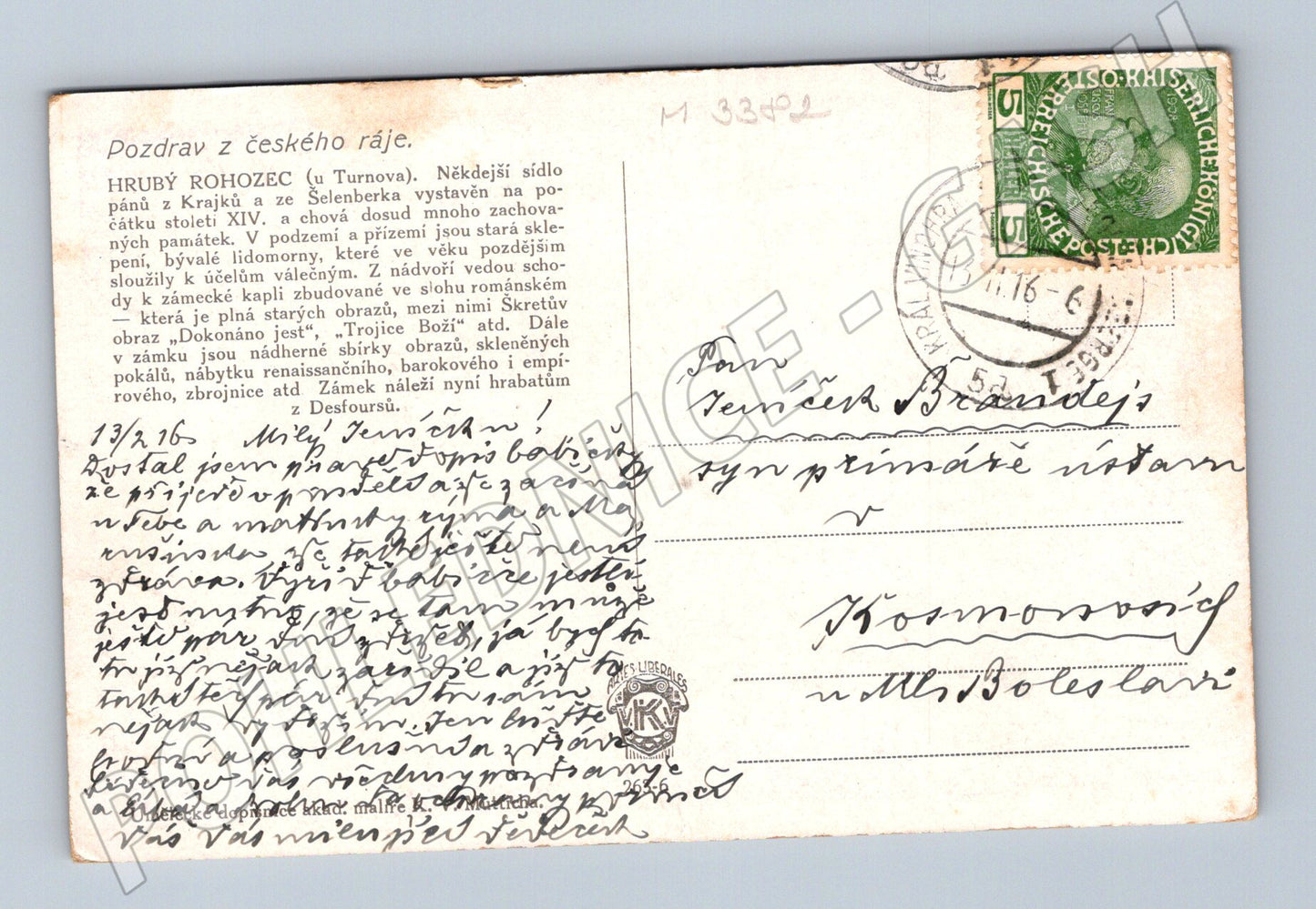 Pohlednice Hrubý Rohozec Český ráj (M3382)