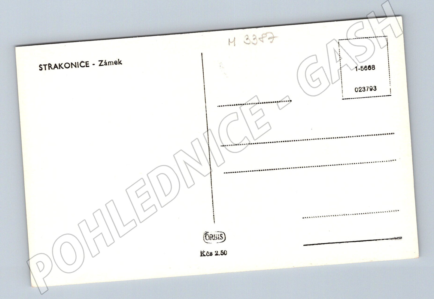 Pohlednice Strakonice zámek motiv (M3387)