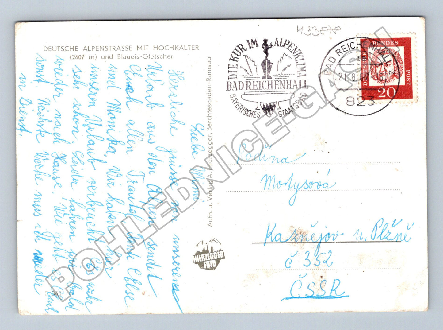 Pohlednice Německo Alpy Hochkalter Bad Reichenhall (M33878)