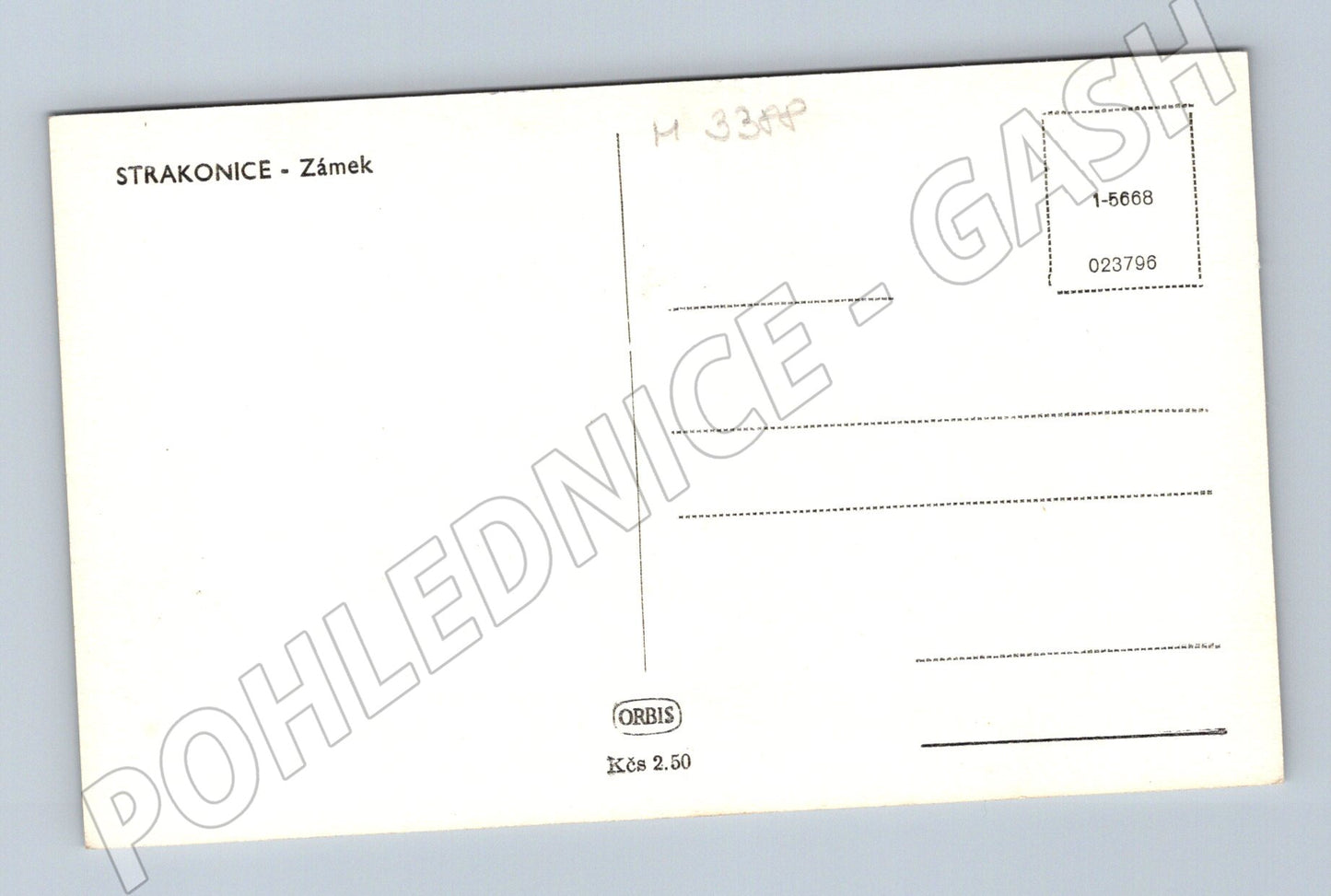 Pohlednice Strakonice zámek historický (M3388)