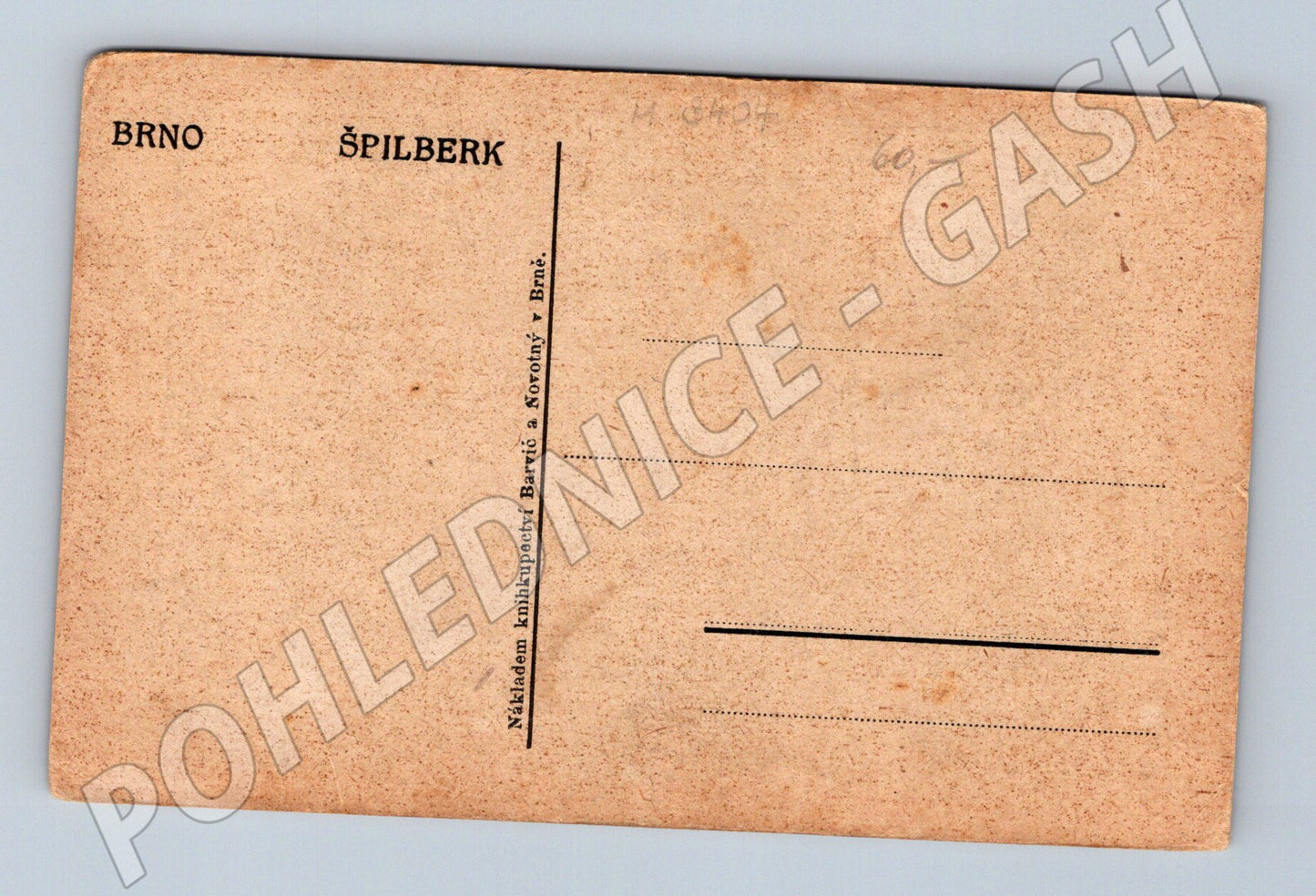 Pohlednice Brno Špilberk hradby a příkop (M3404)