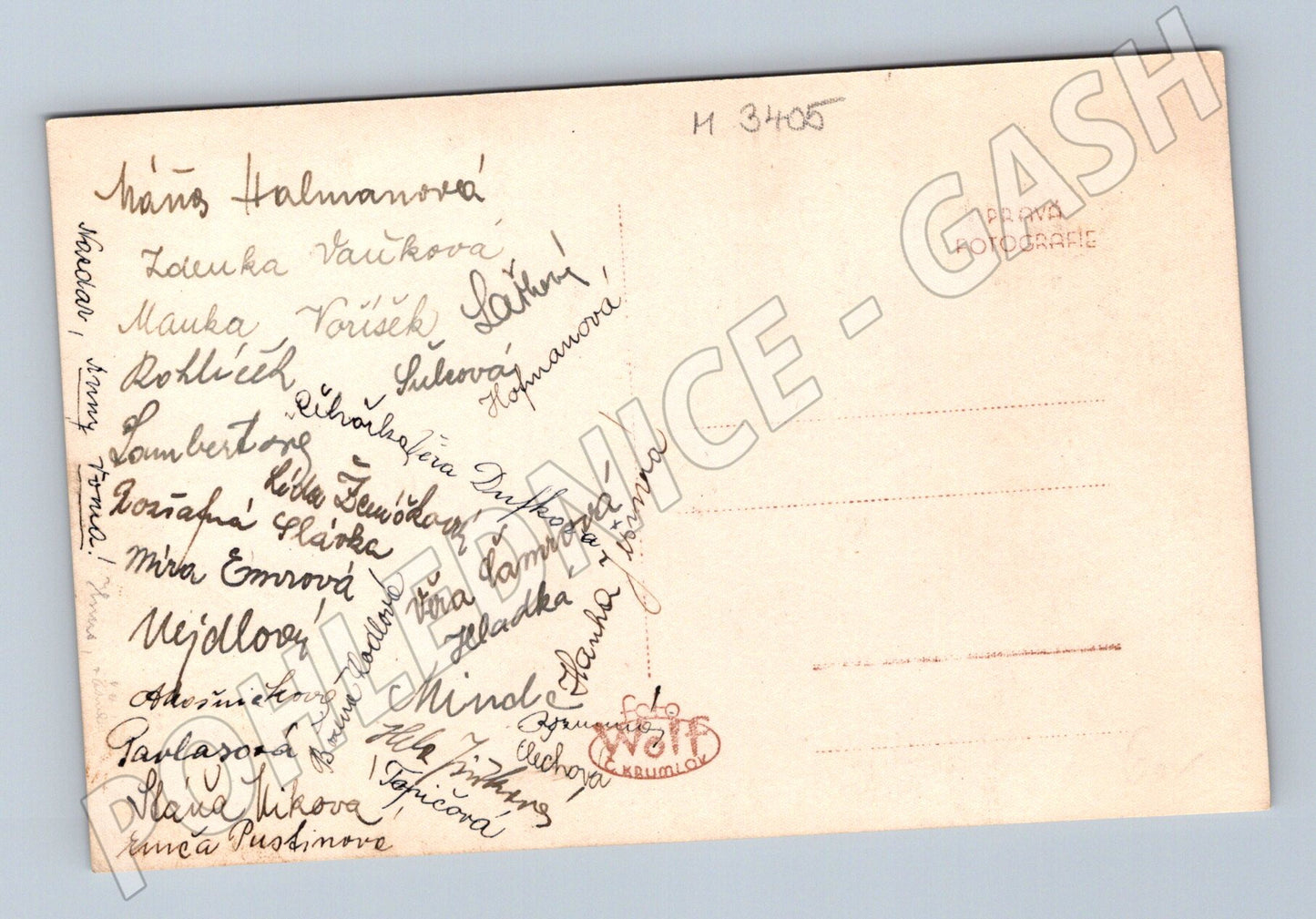 Pohlednice Český Krumlov zámek pravá fotografie (M3405)