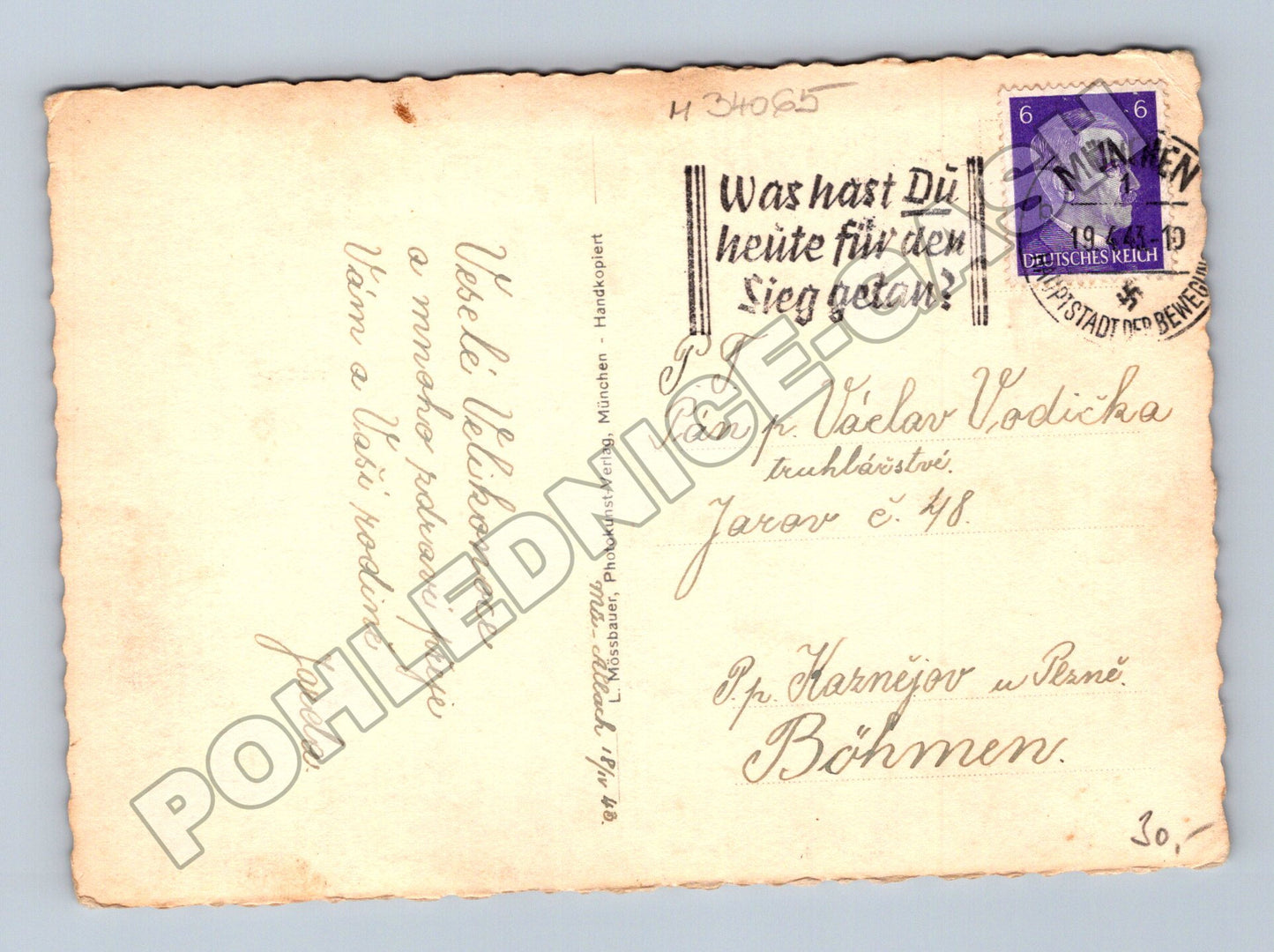 Pohlednice Rakousko Kaisertal kaple 1943 (M34065)