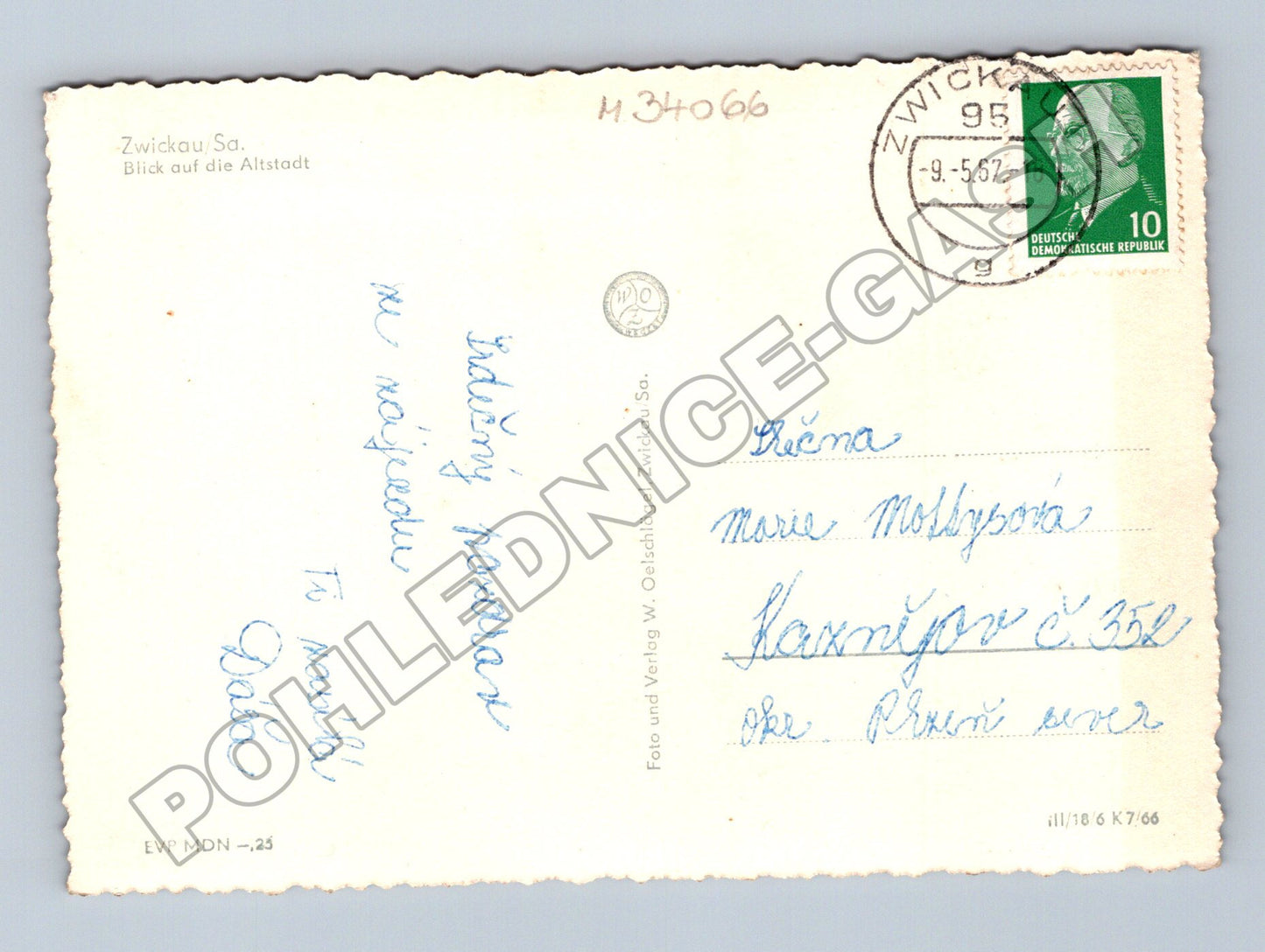 Pohlednice Německo Zwickau Altstadt 1967 (M34066)