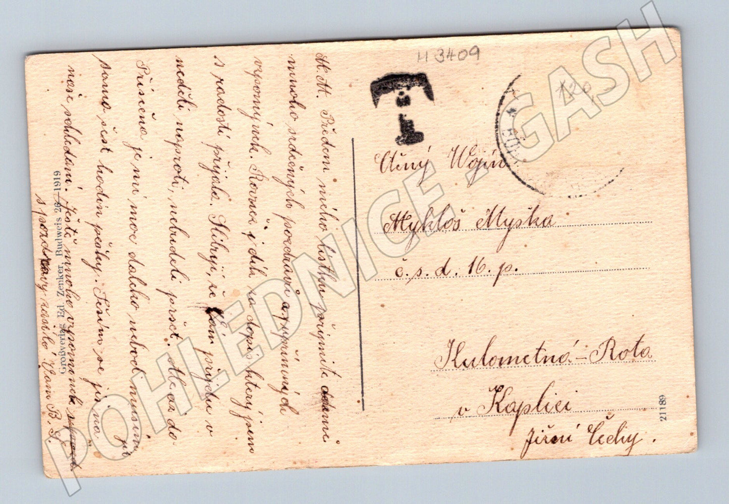 Pohlednice Český Krumlov zámecká věž (M3409)