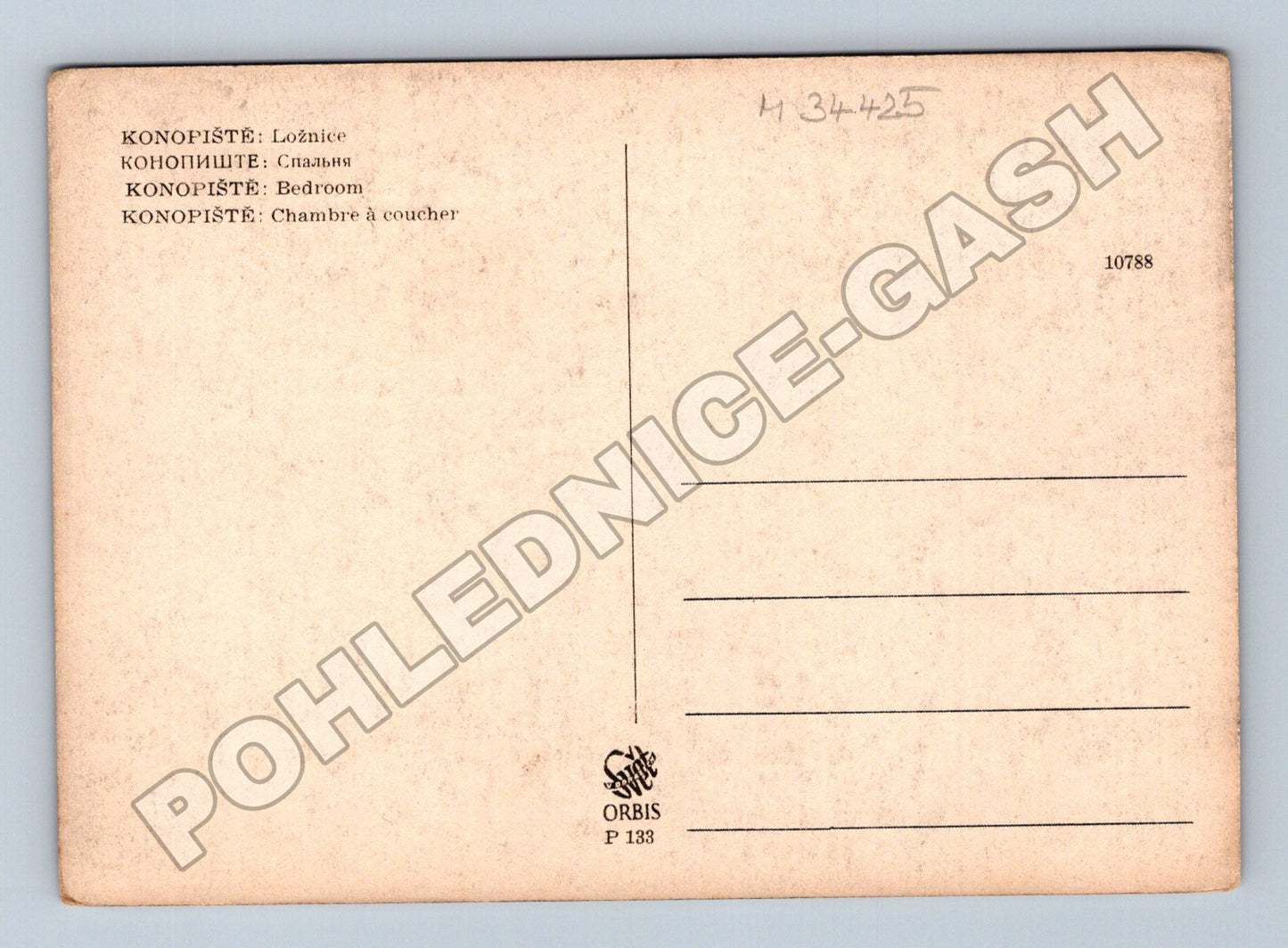 Pohlednice Konopiště Ložnice (M34425)