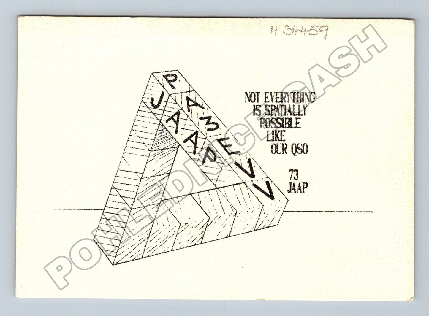 Pohlednice Holandsko QSL karta radioklub 1991 (M34459)