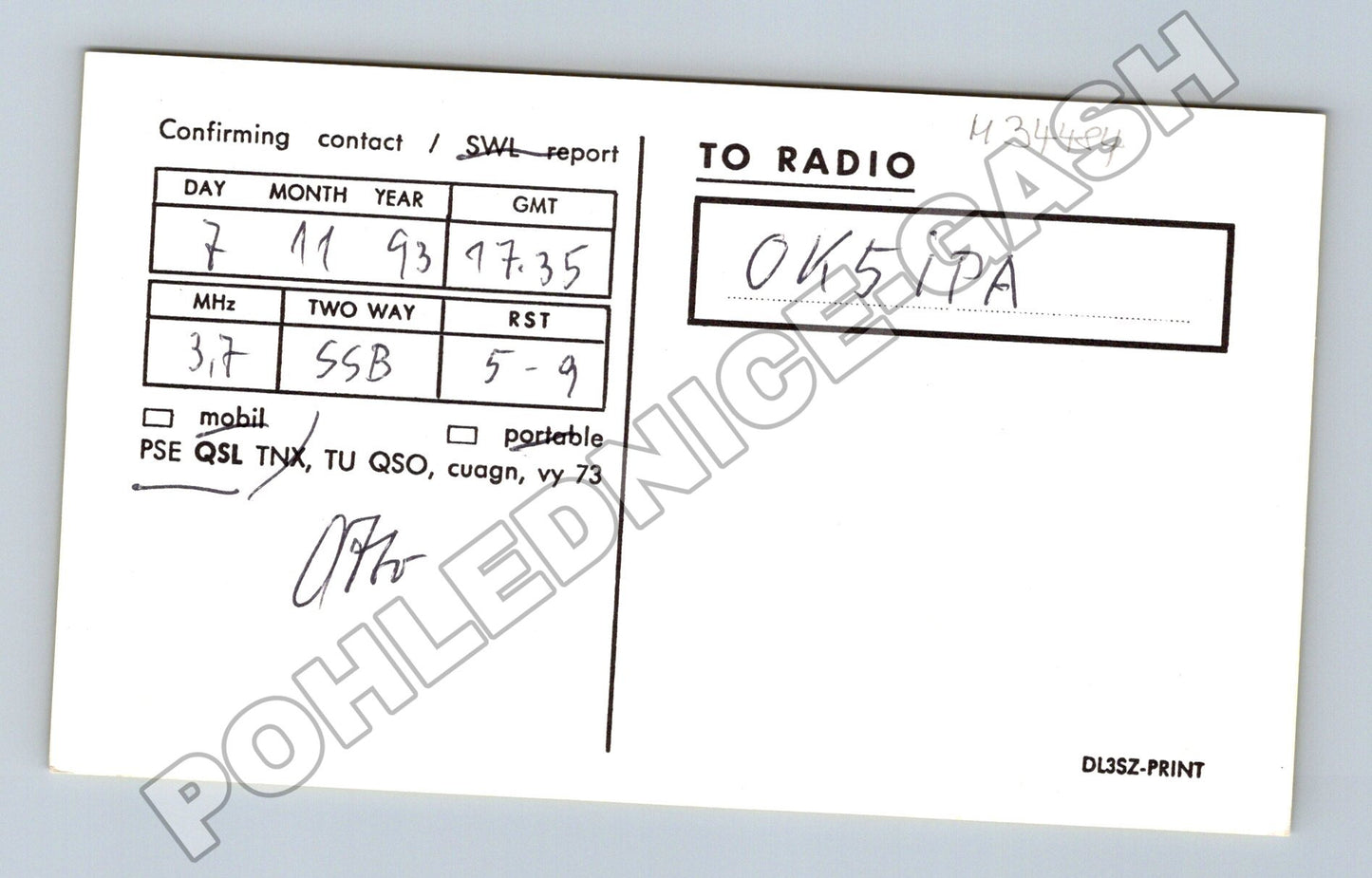 Pohlednice Německo Pforzheim radioamatérská stanice 1993 (M34484)