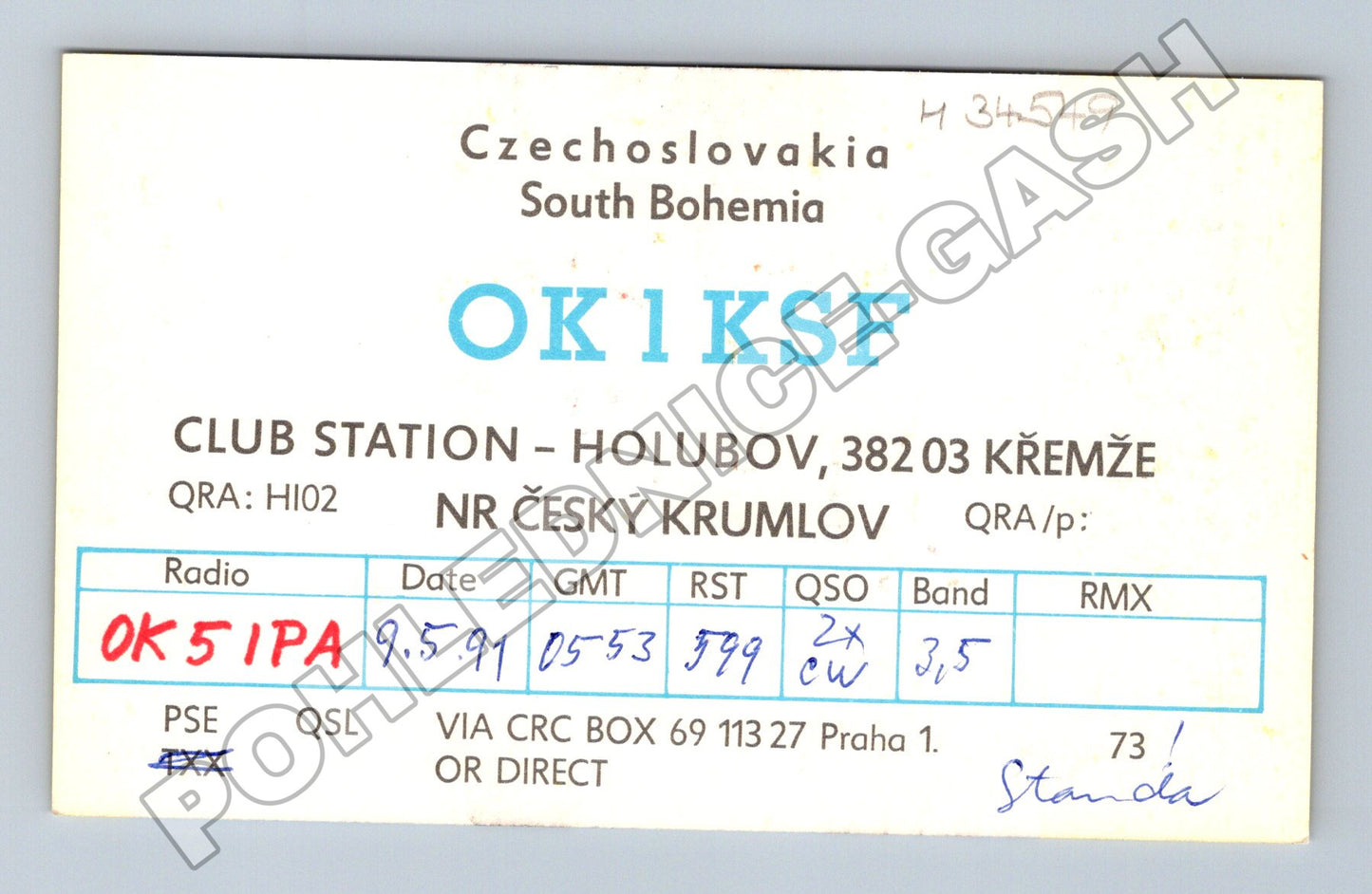 Pohlednice Československo Holubov radiostanice 1991 (M34549)