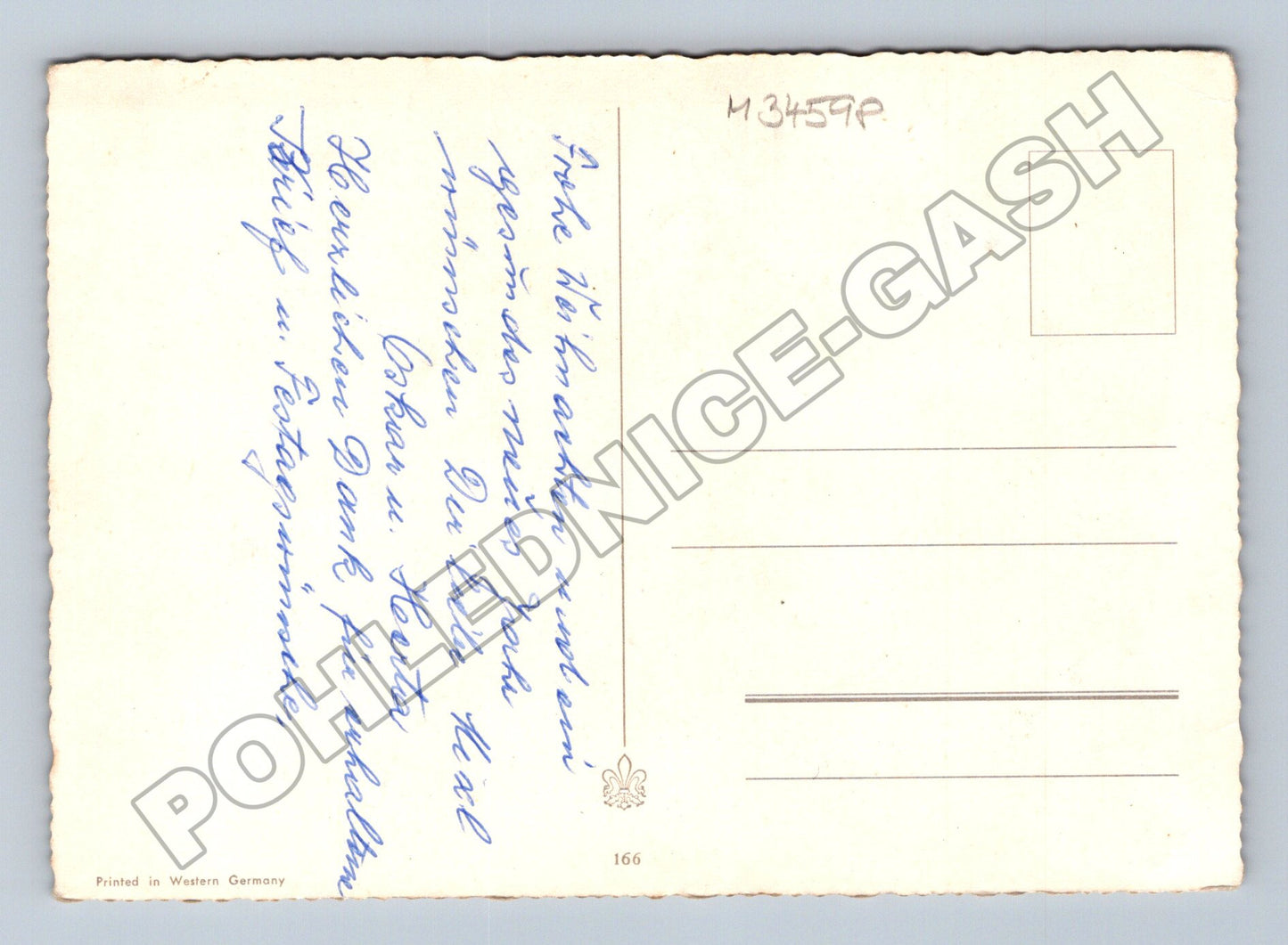 Pohlednice Západní Německo Vánoce zimní krajina jeleni (M34598)
