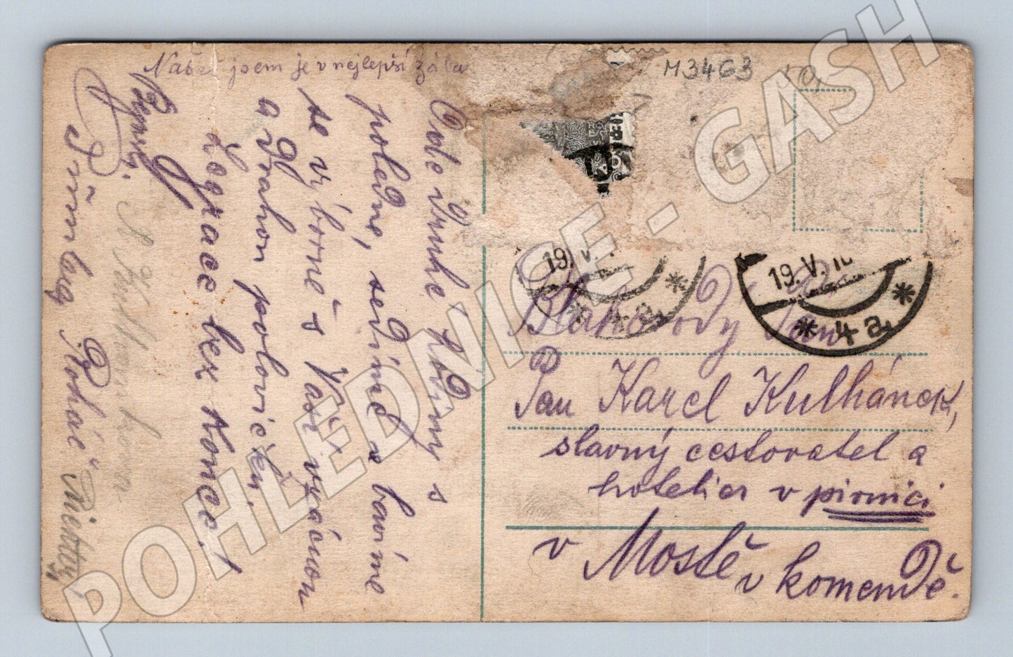 Pohlednice žena kolor motiv 1911 (M3463)