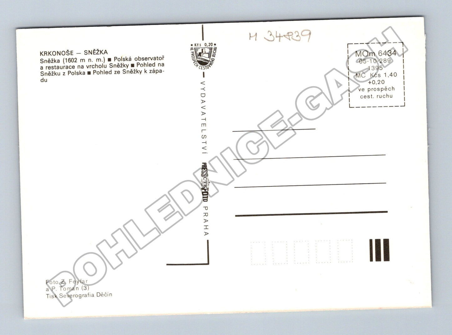 Pohlednice Krkonoše Sněžka koláž (M34839)