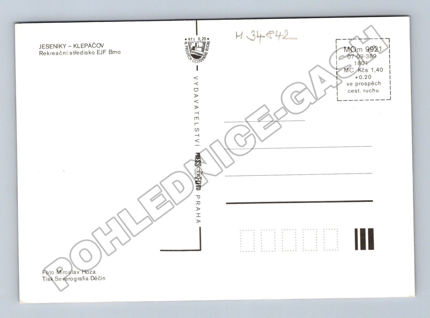 Pohlednice Klepáčov rekreační středisko zima (M34842)