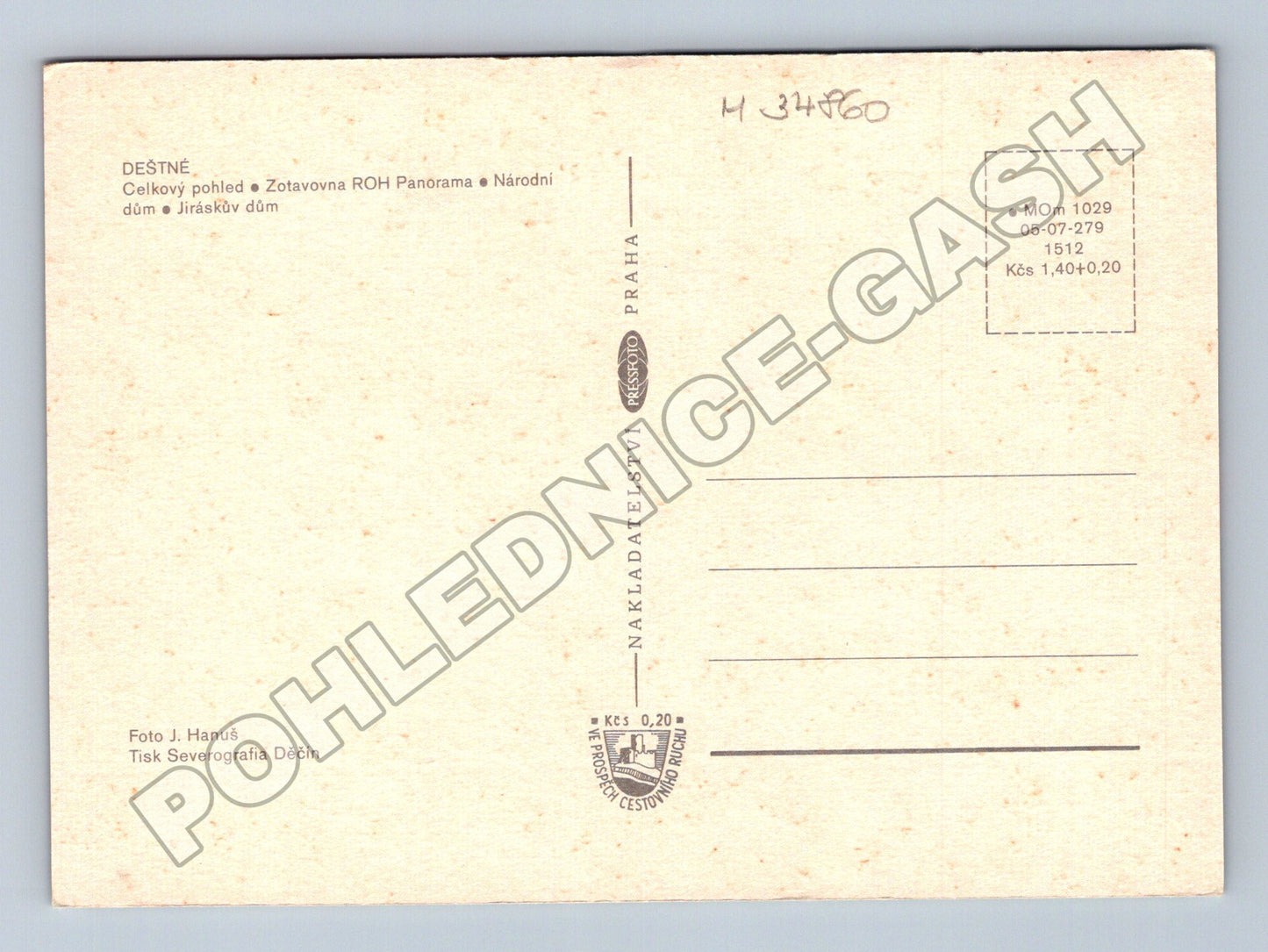 Pohlednice Deštné Orlické hory multivyhled (M34860)