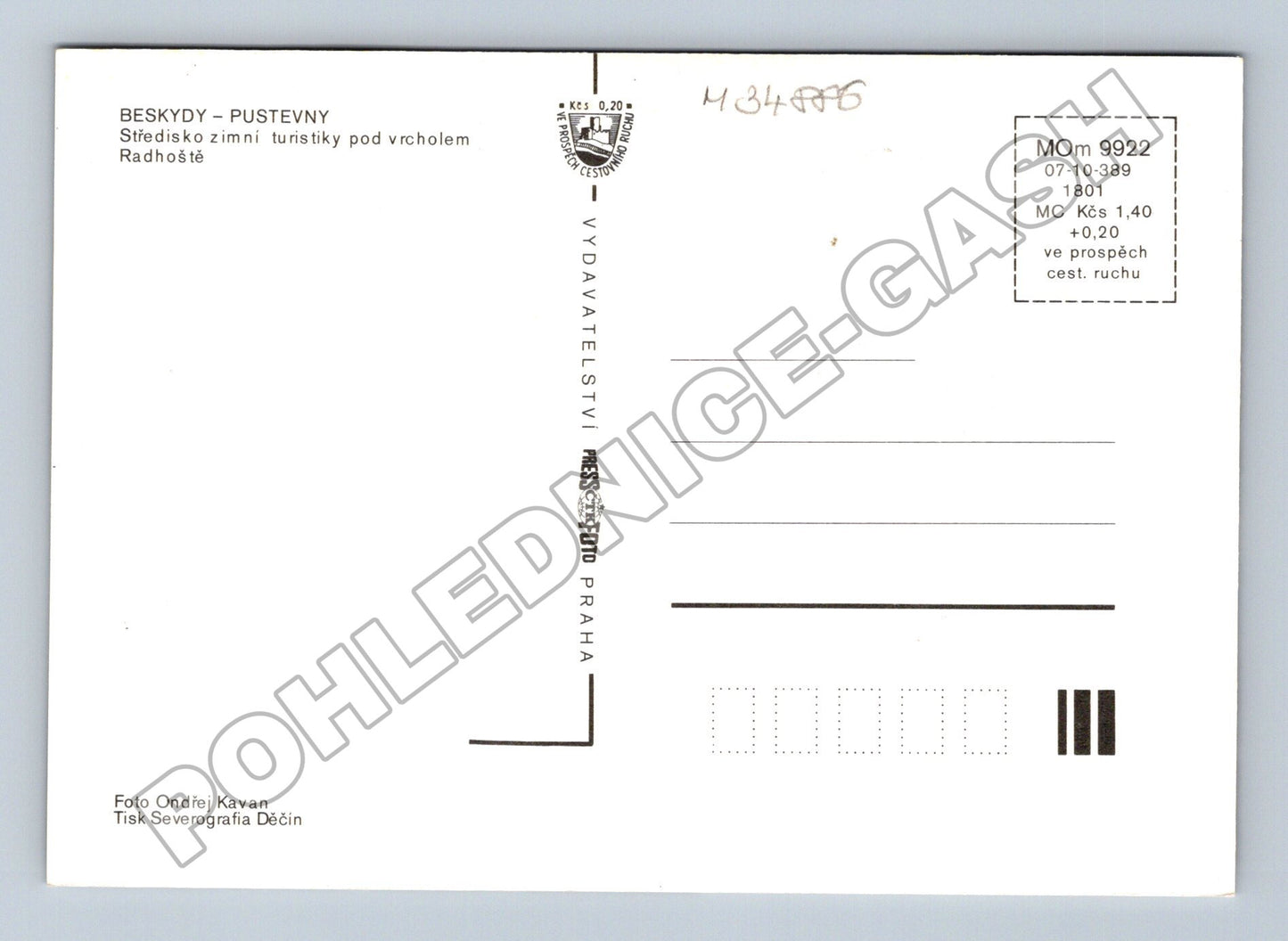 Pohlednice Beskydy Pustevny zimní krajina koláž (M34886)